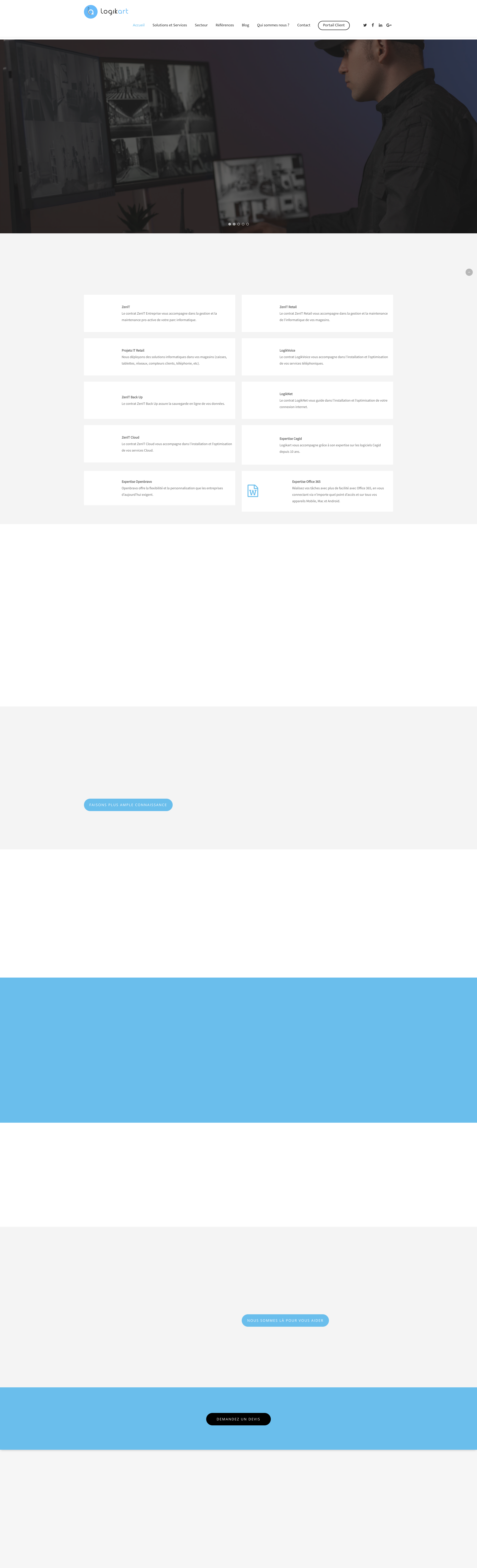 Aperçu du site
