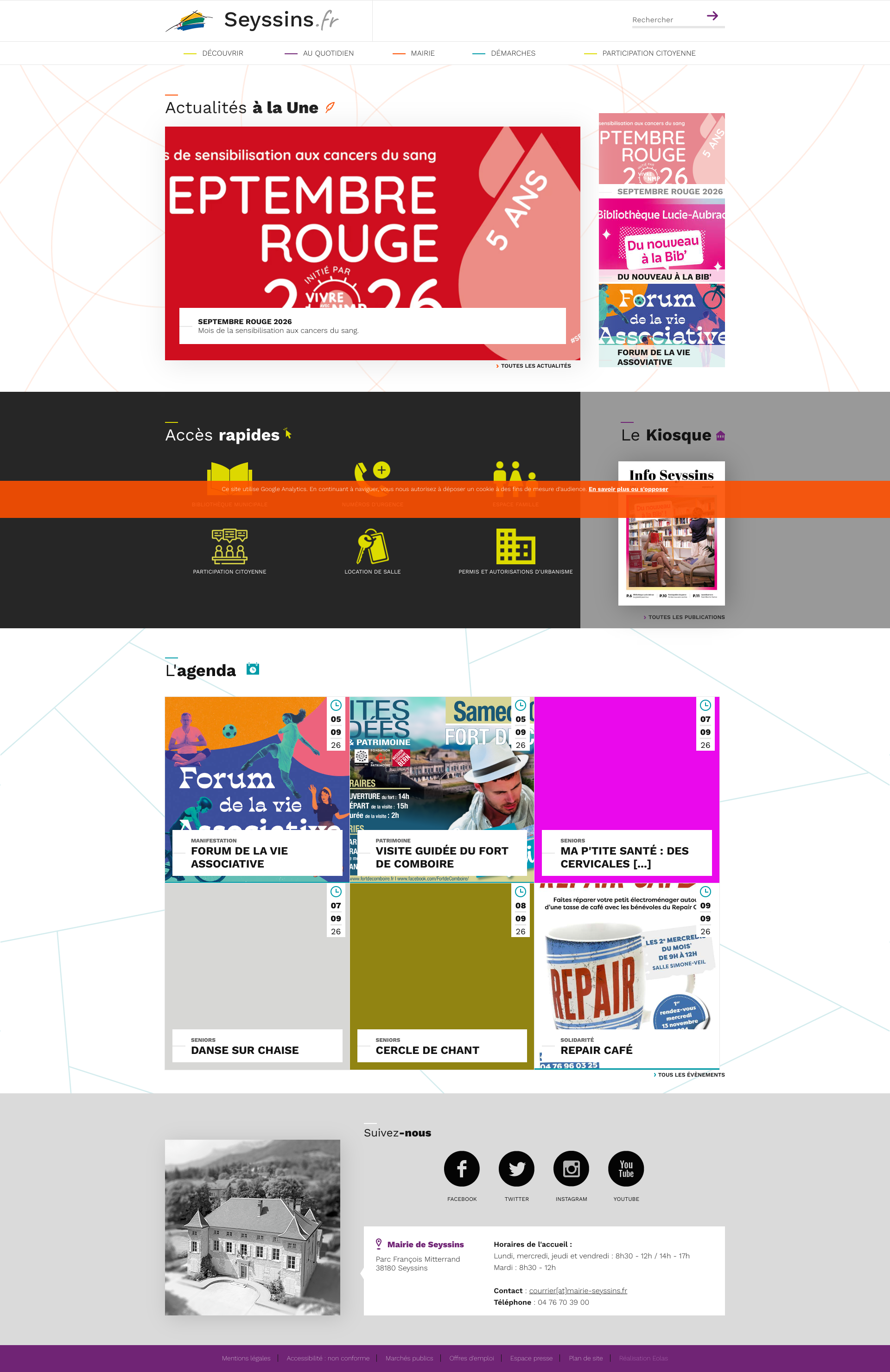 Aperçu du site