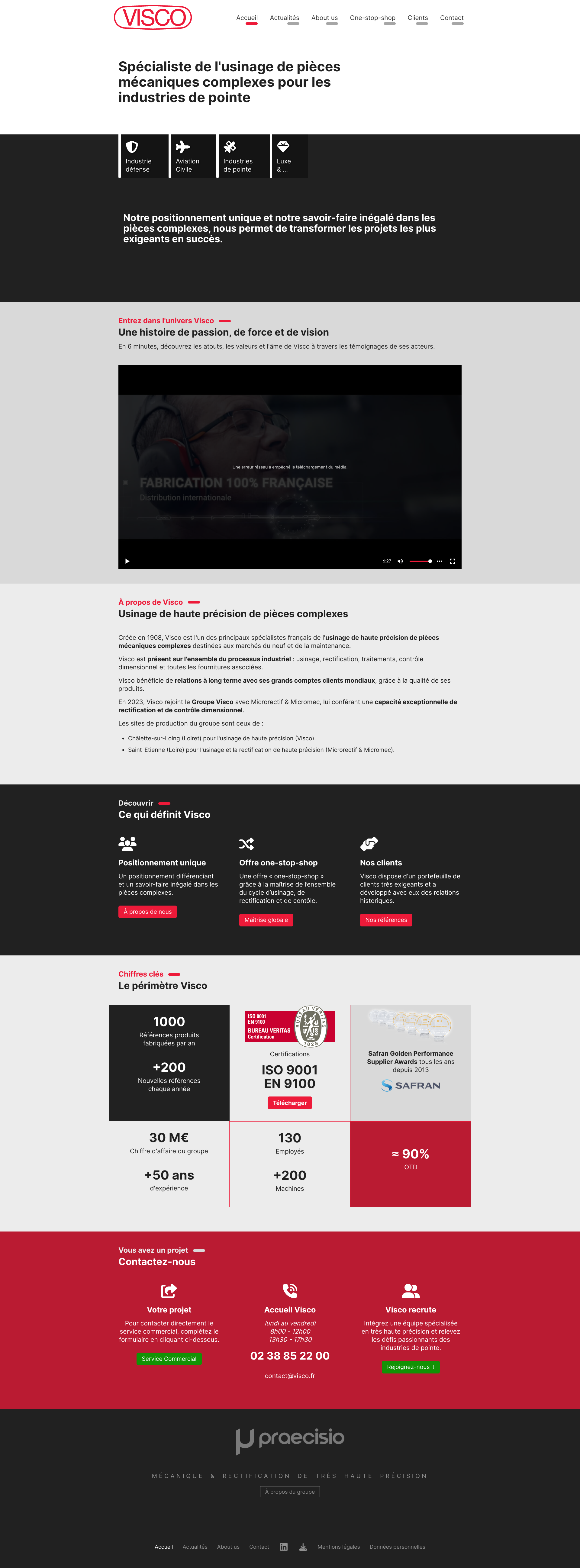 Aperçu du site