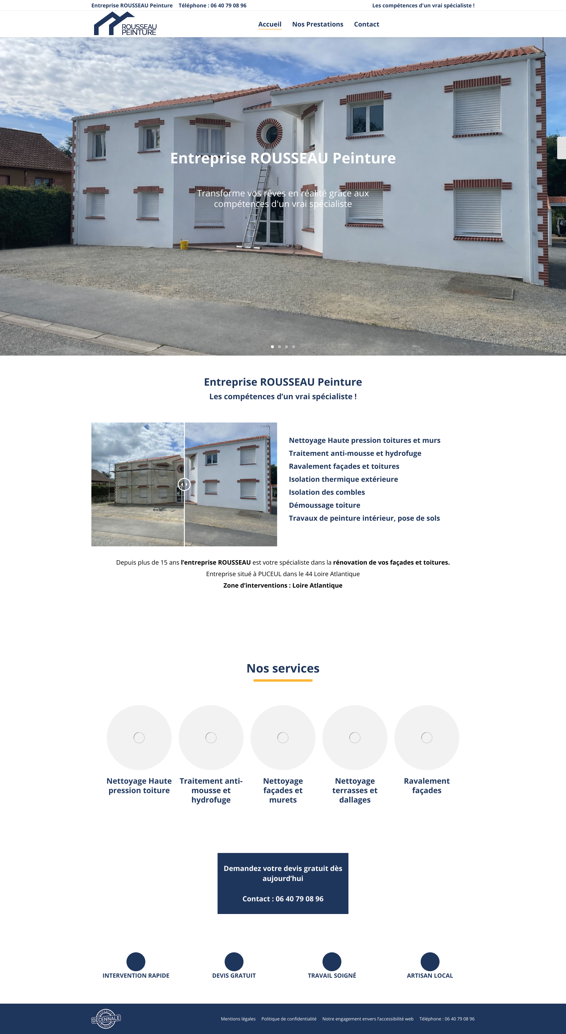 Aperçu du site