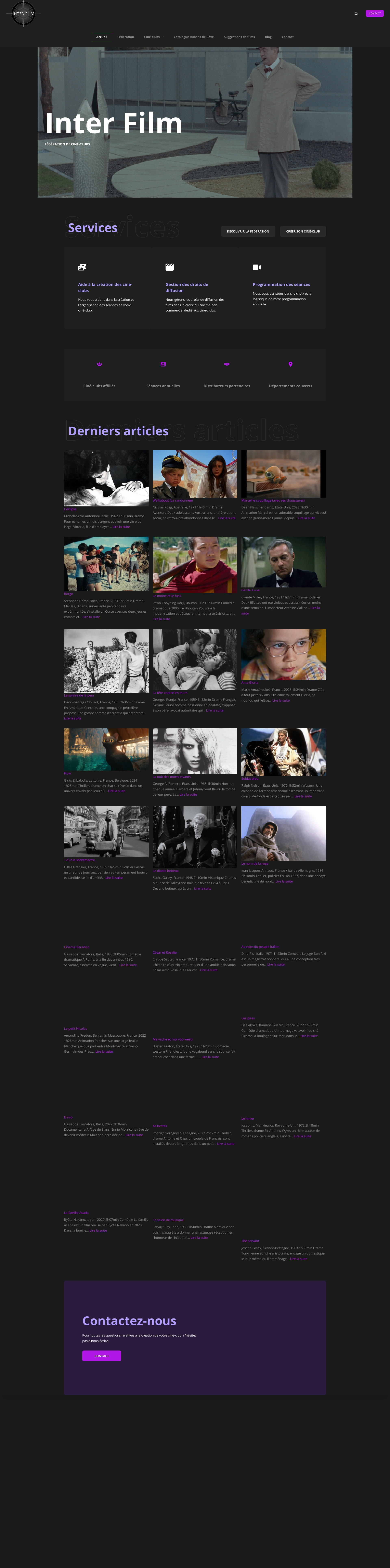 Aperçu du site
