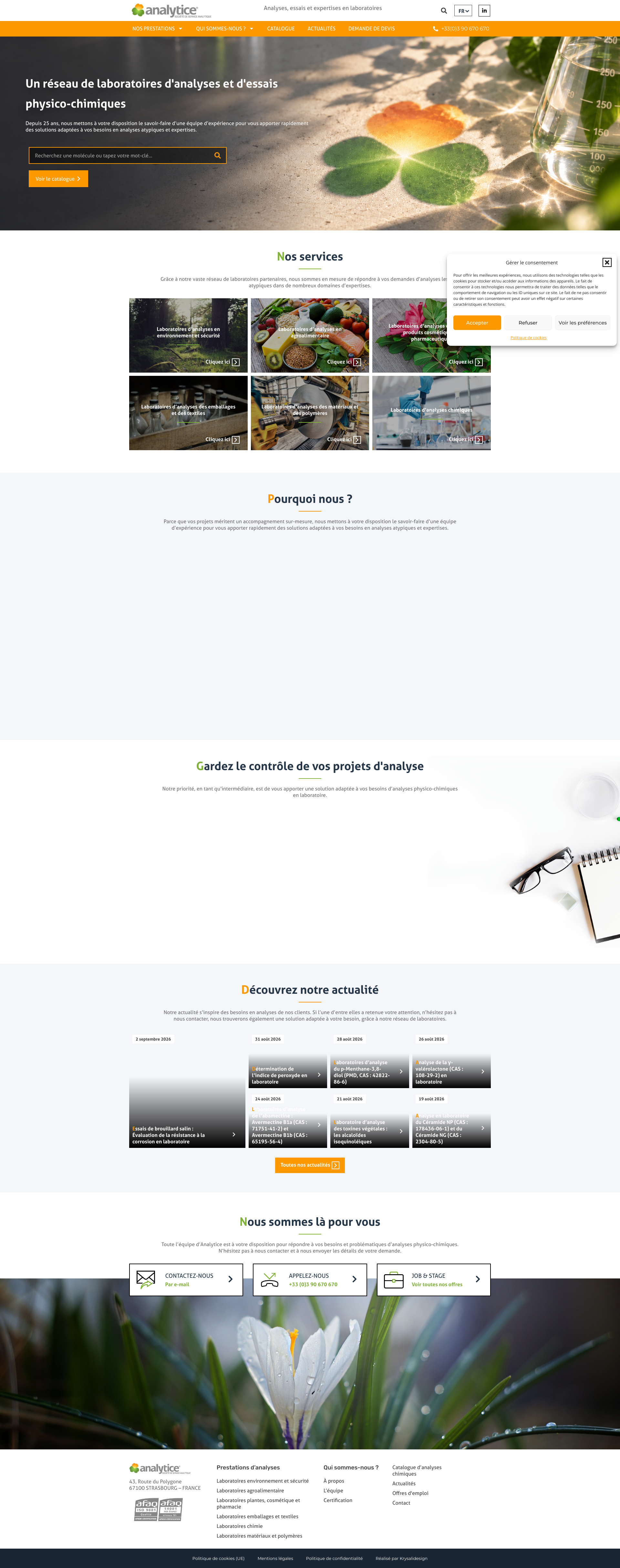 Aperçu du site