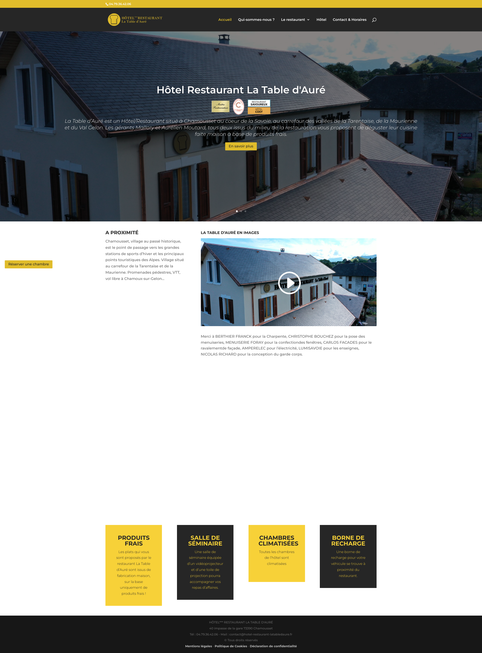 Aperçu du site
