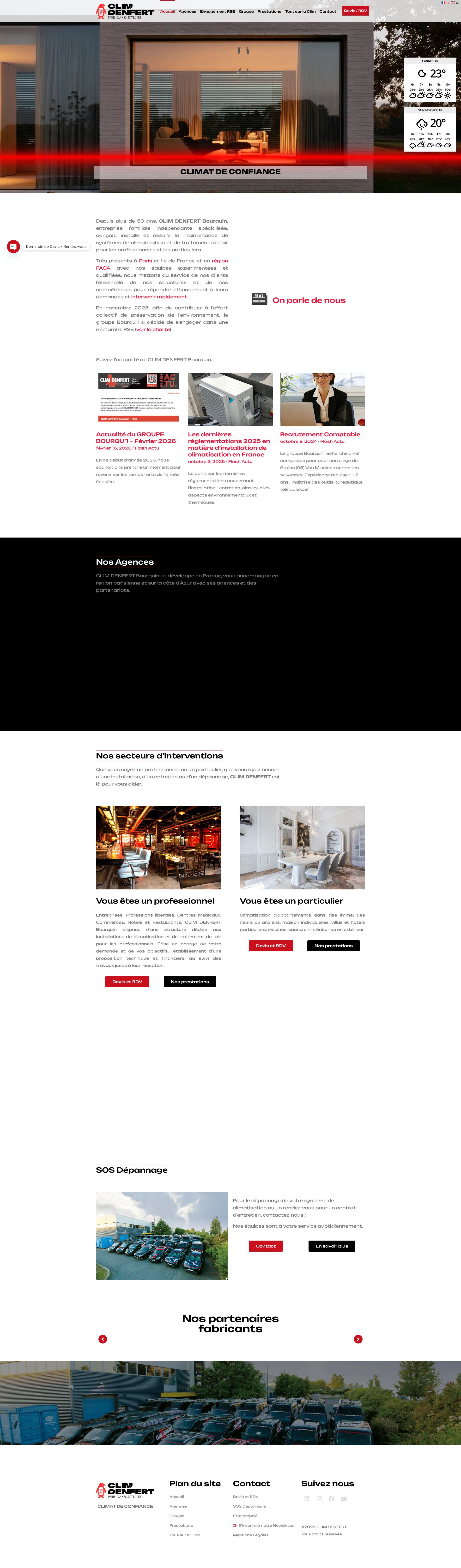 Aperçu du site