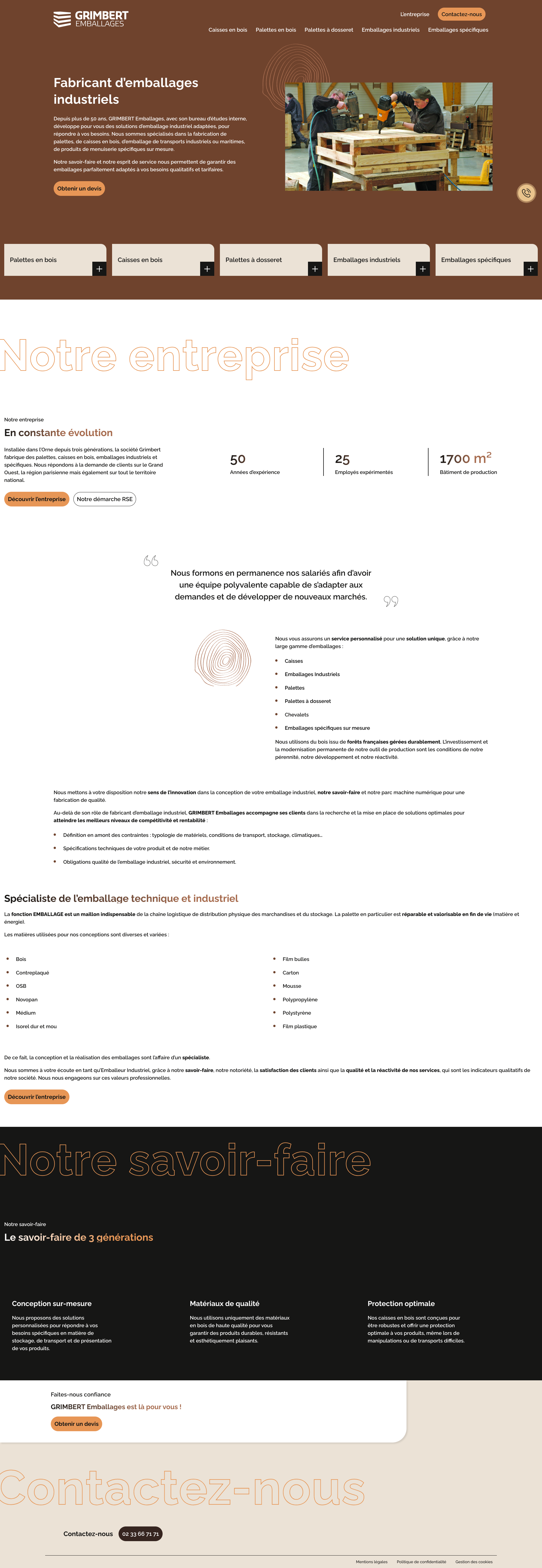 Aperçu du site