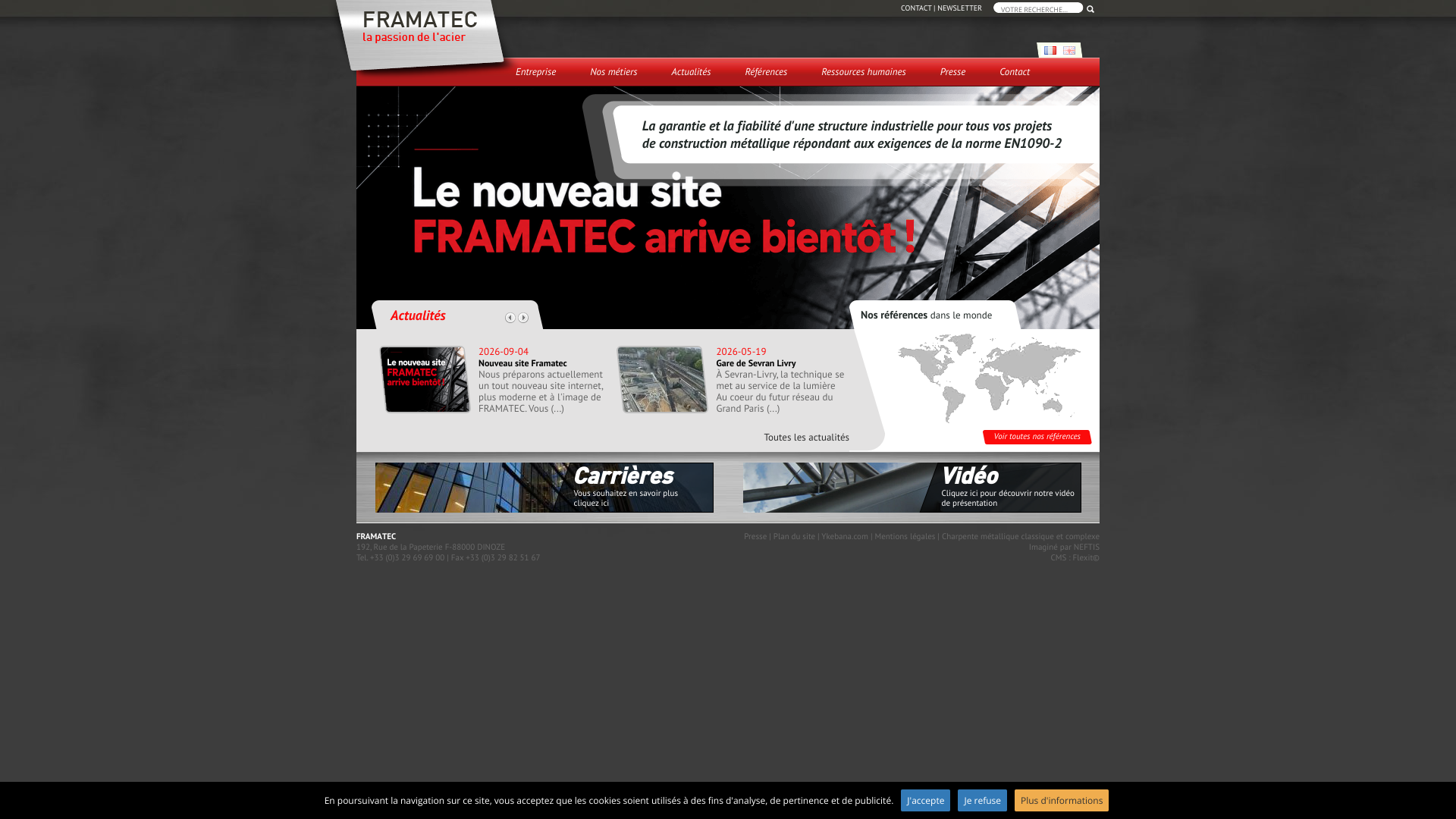 Aperçu du site