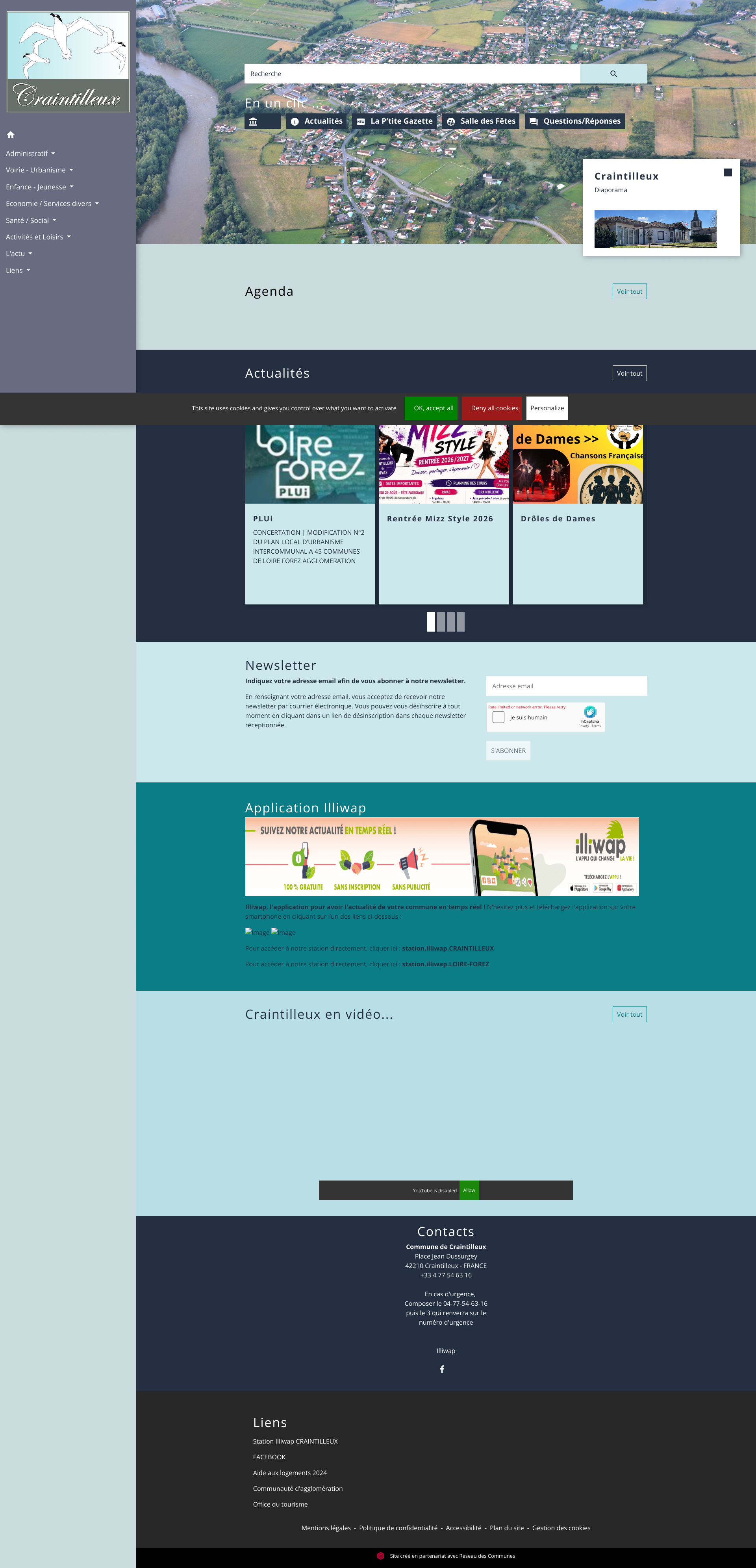 Aperçu du site