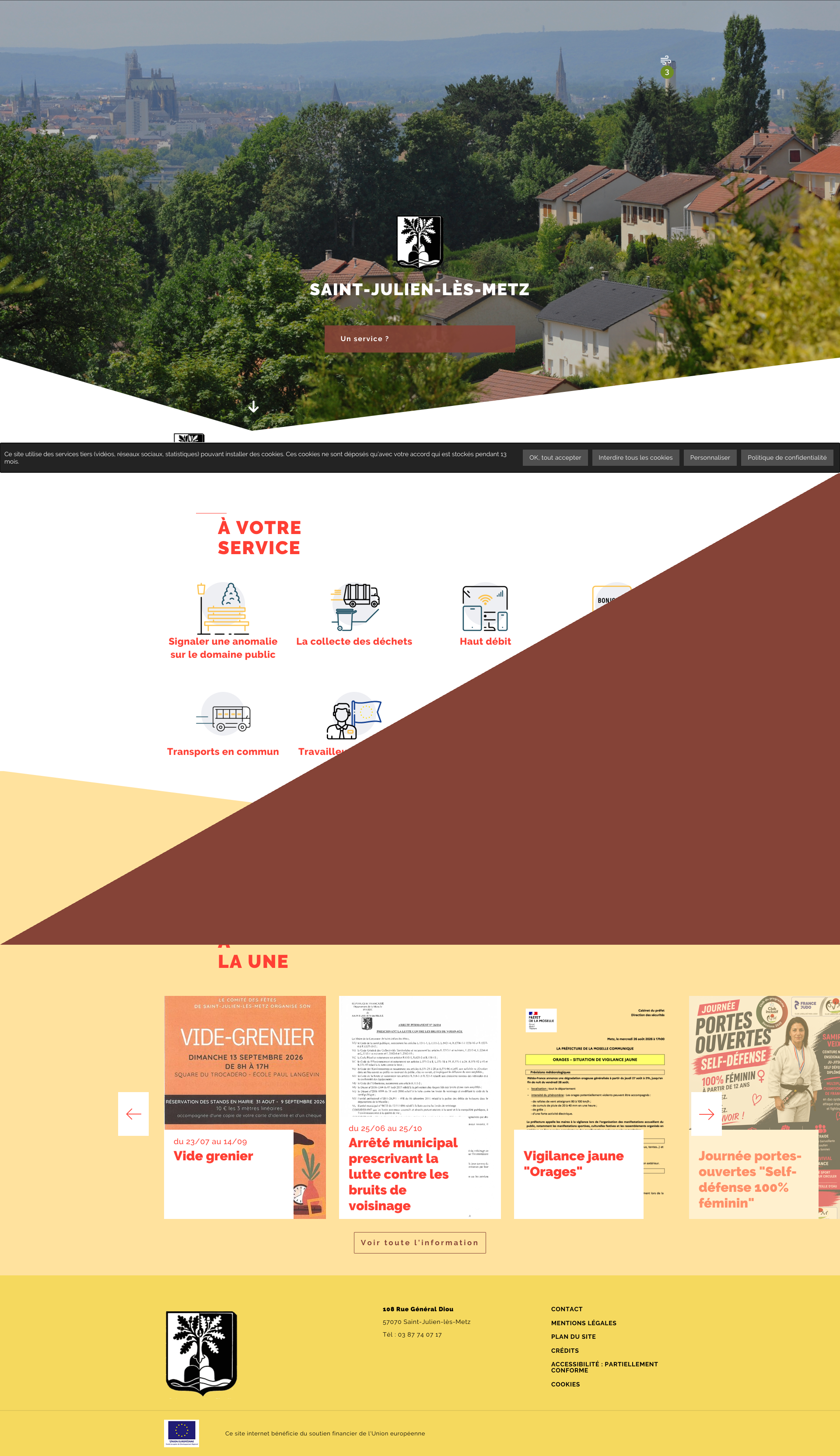 Aperçu du site