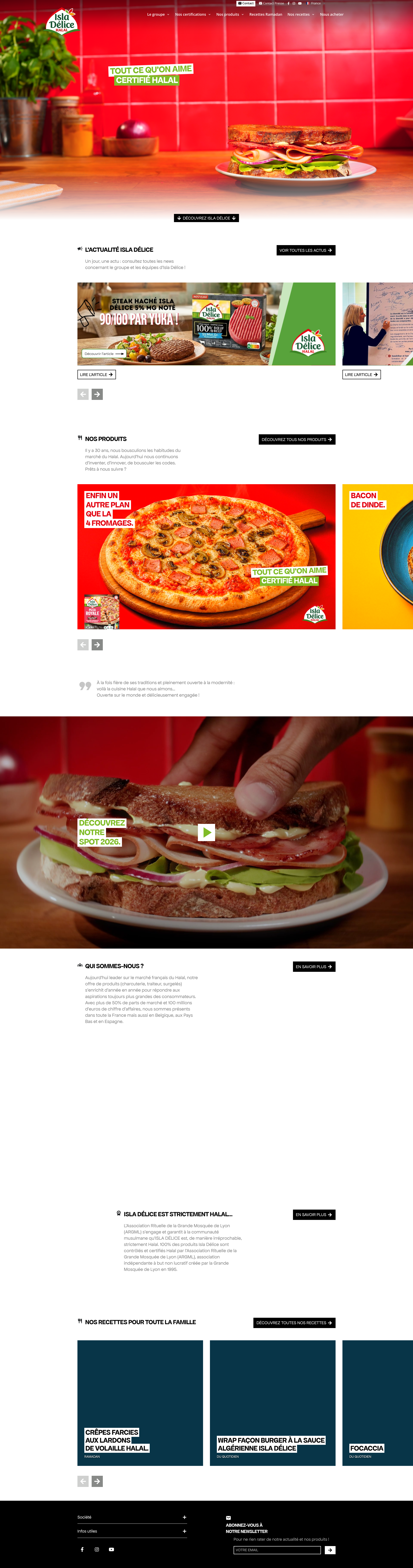 Aperçu du site