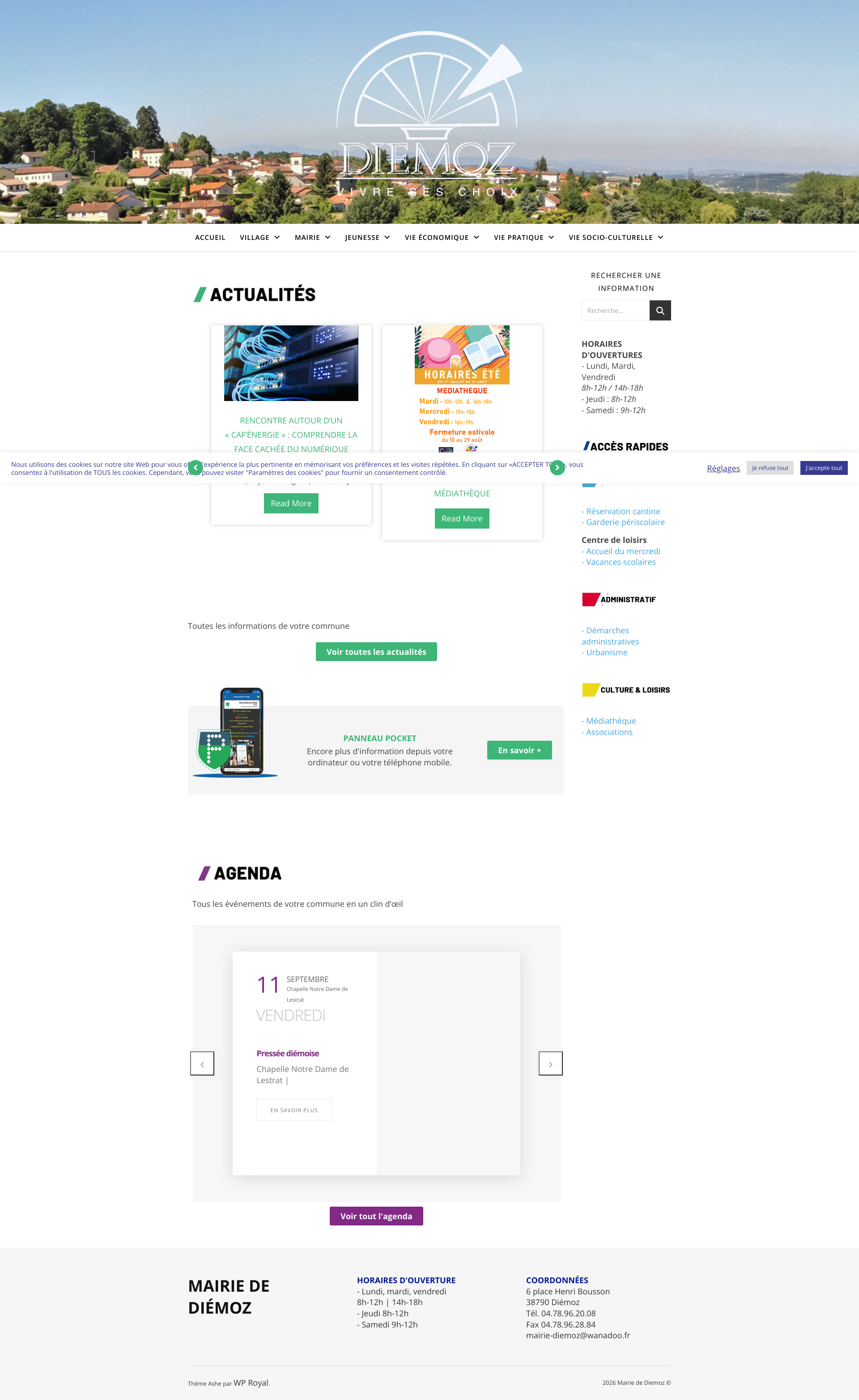 Aperçu du site