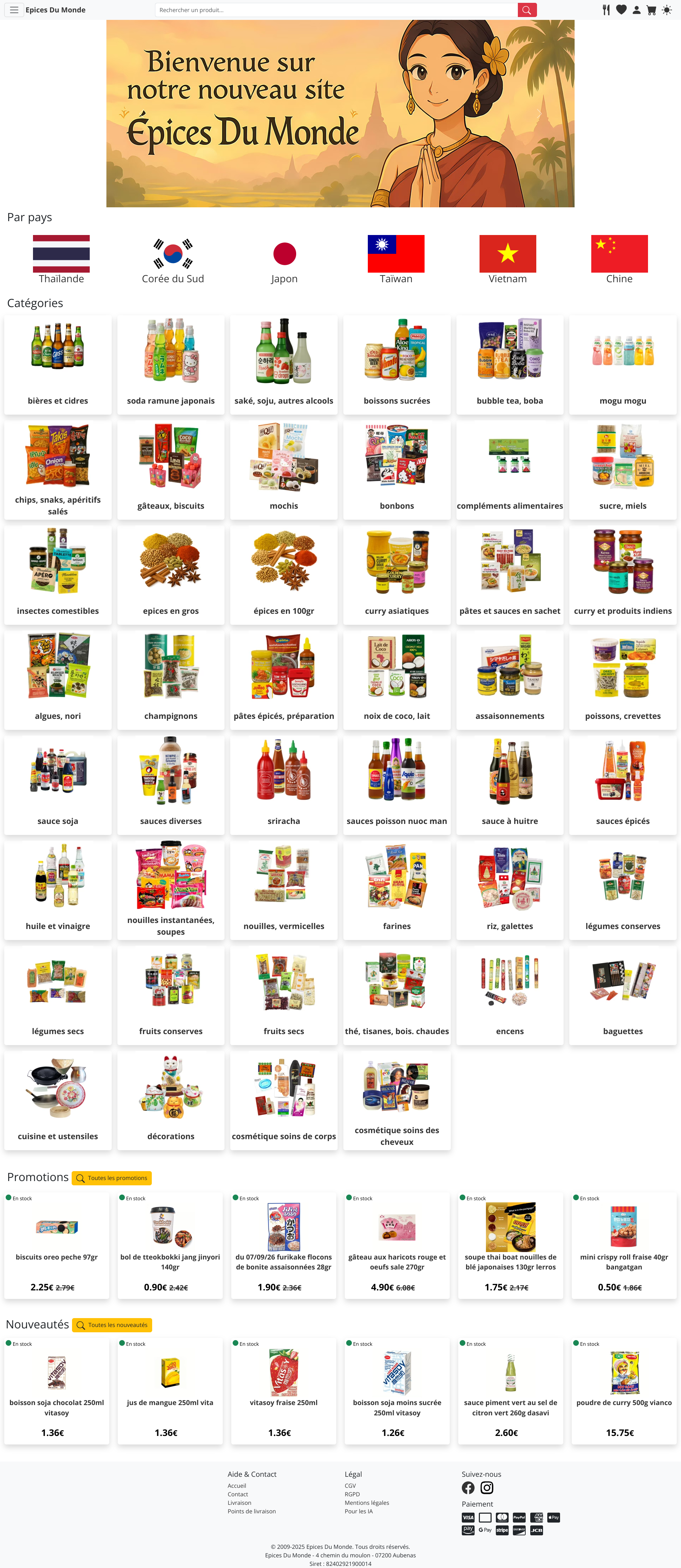 Aperçu du site