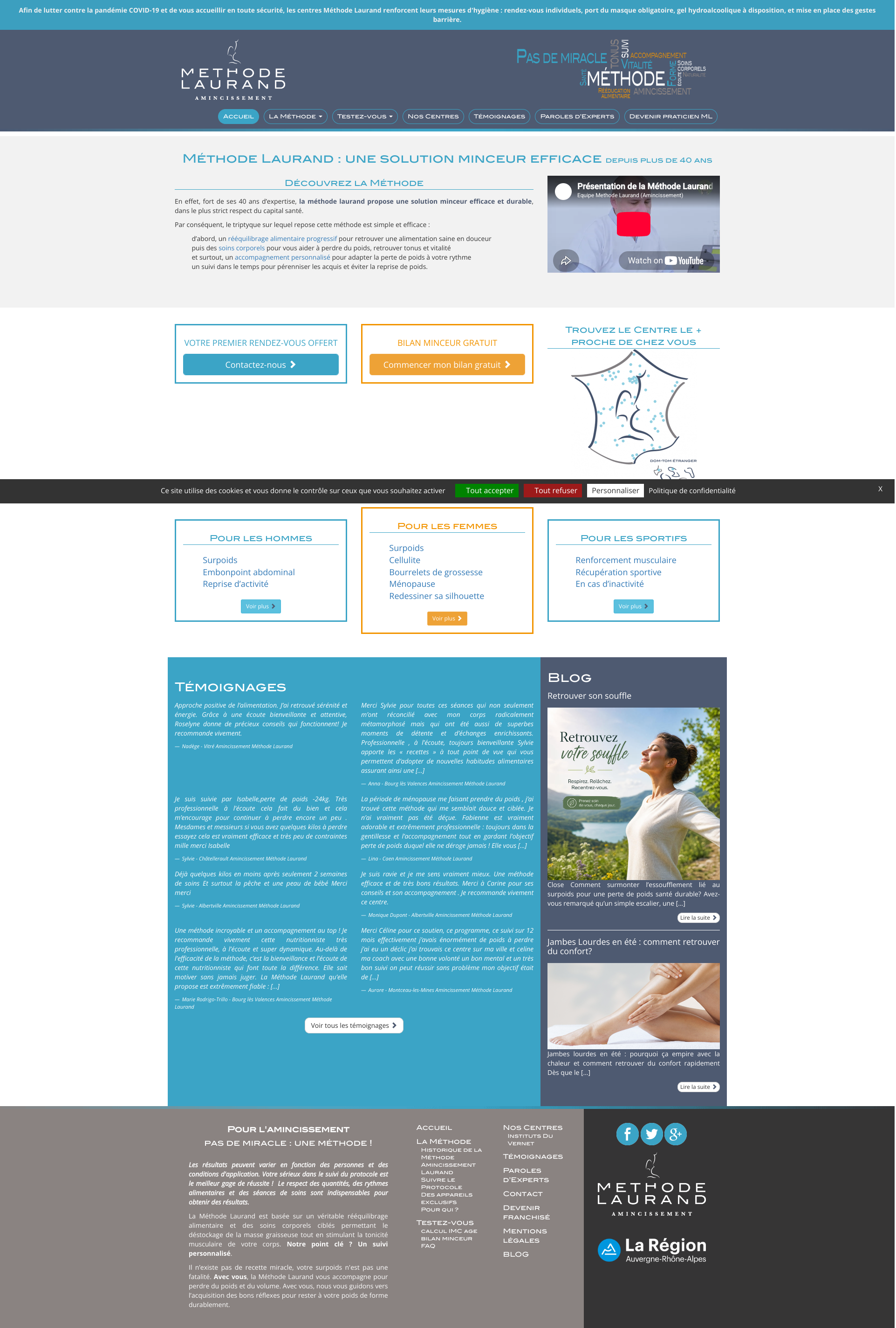 Aperçu du site