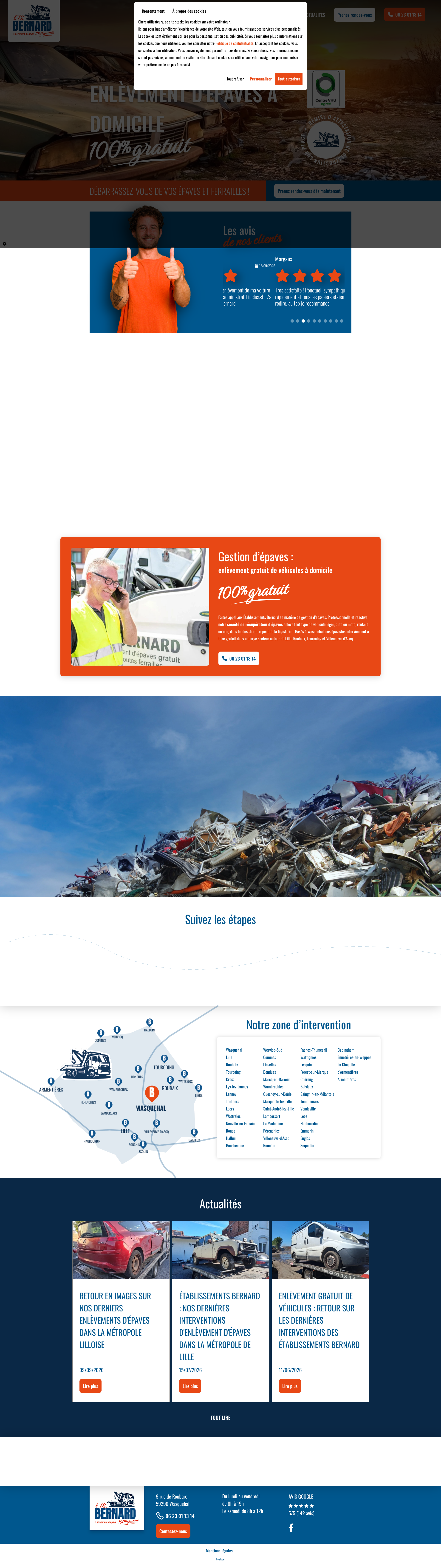 Aperçu du site