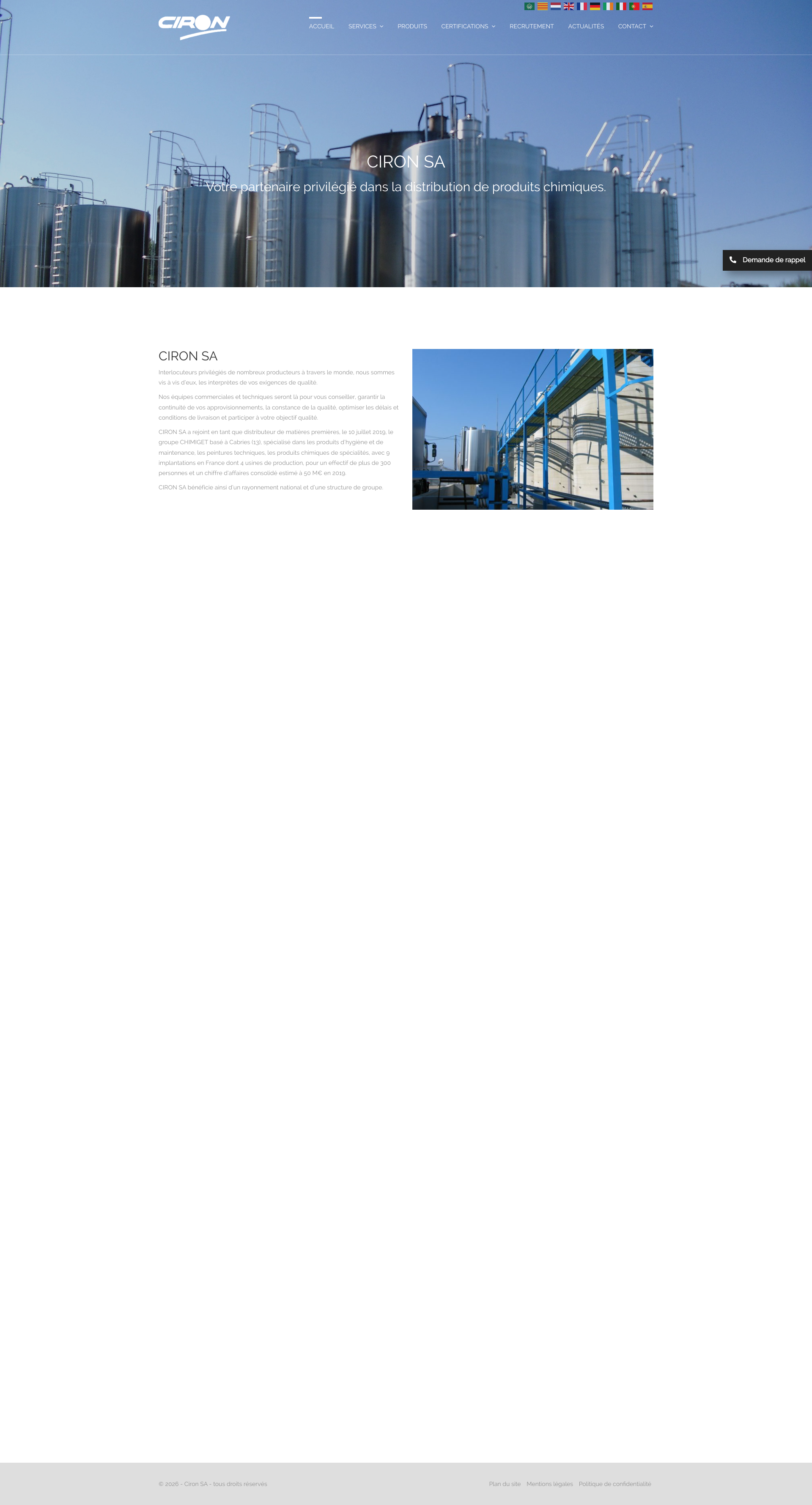 Aperçu du site