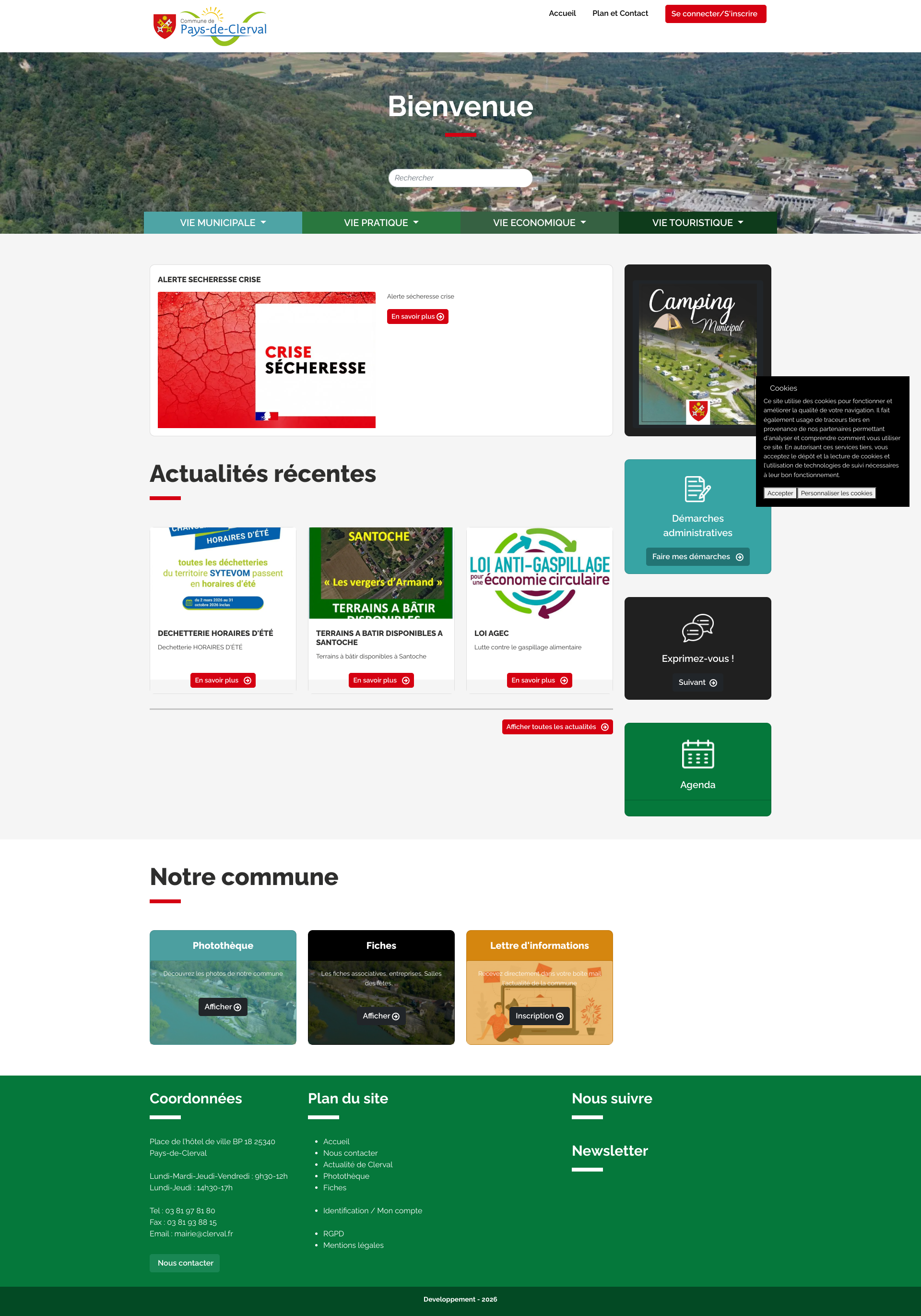 Aperçu du site