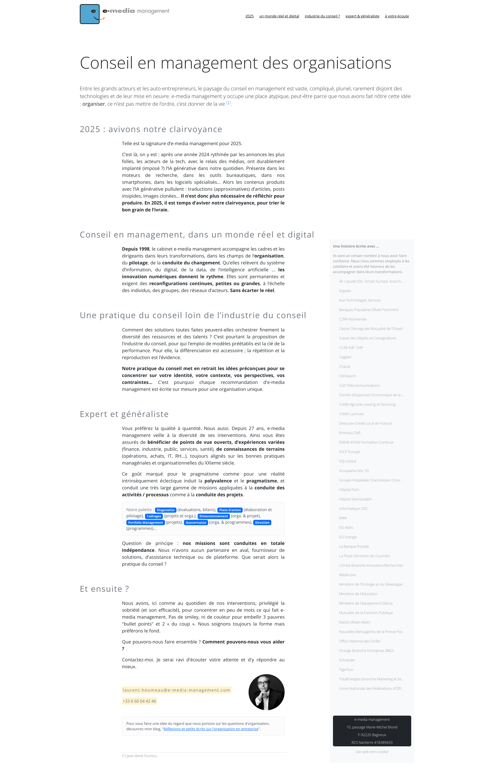 Aperçu du site