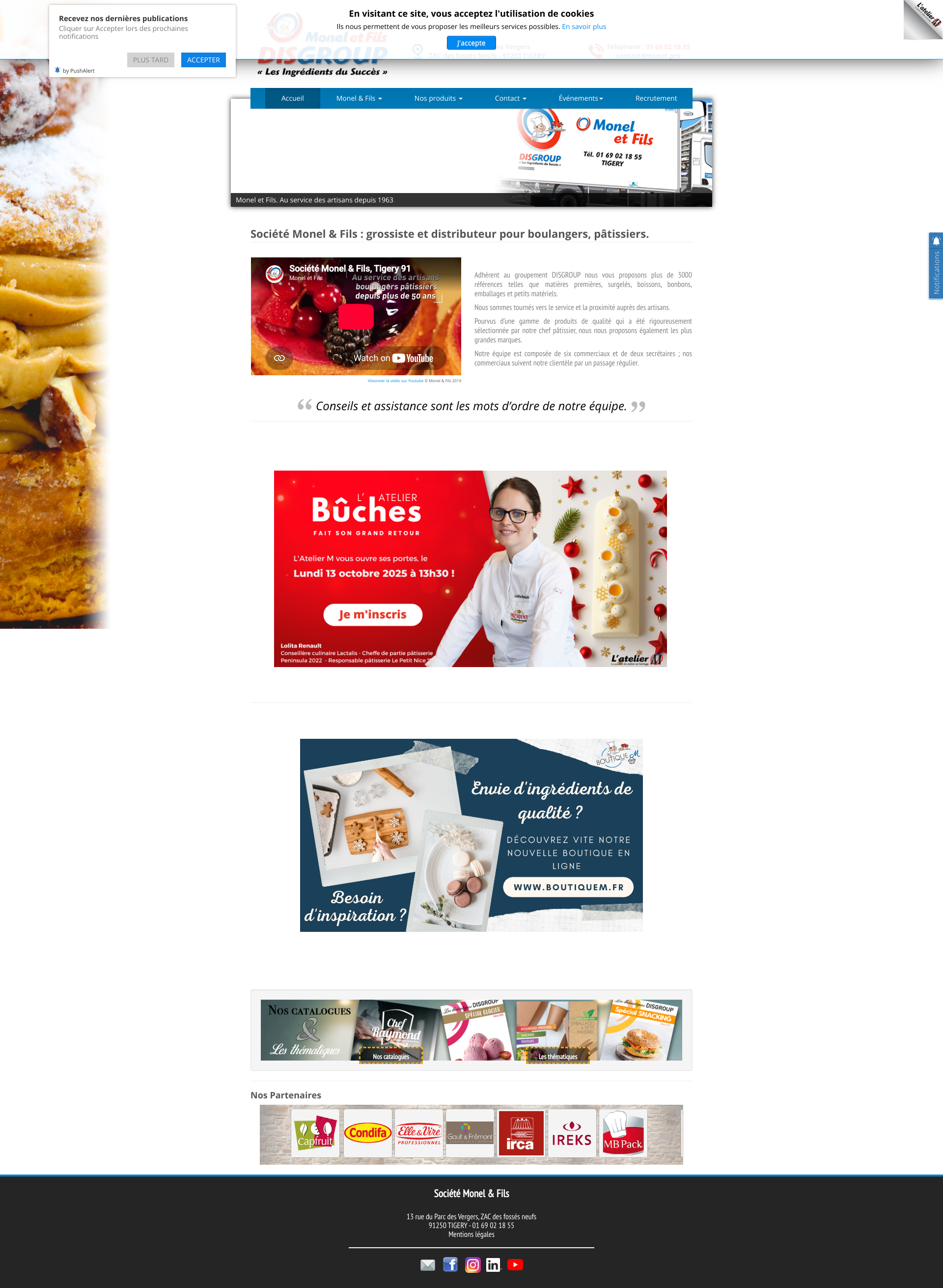 Aperçu du site