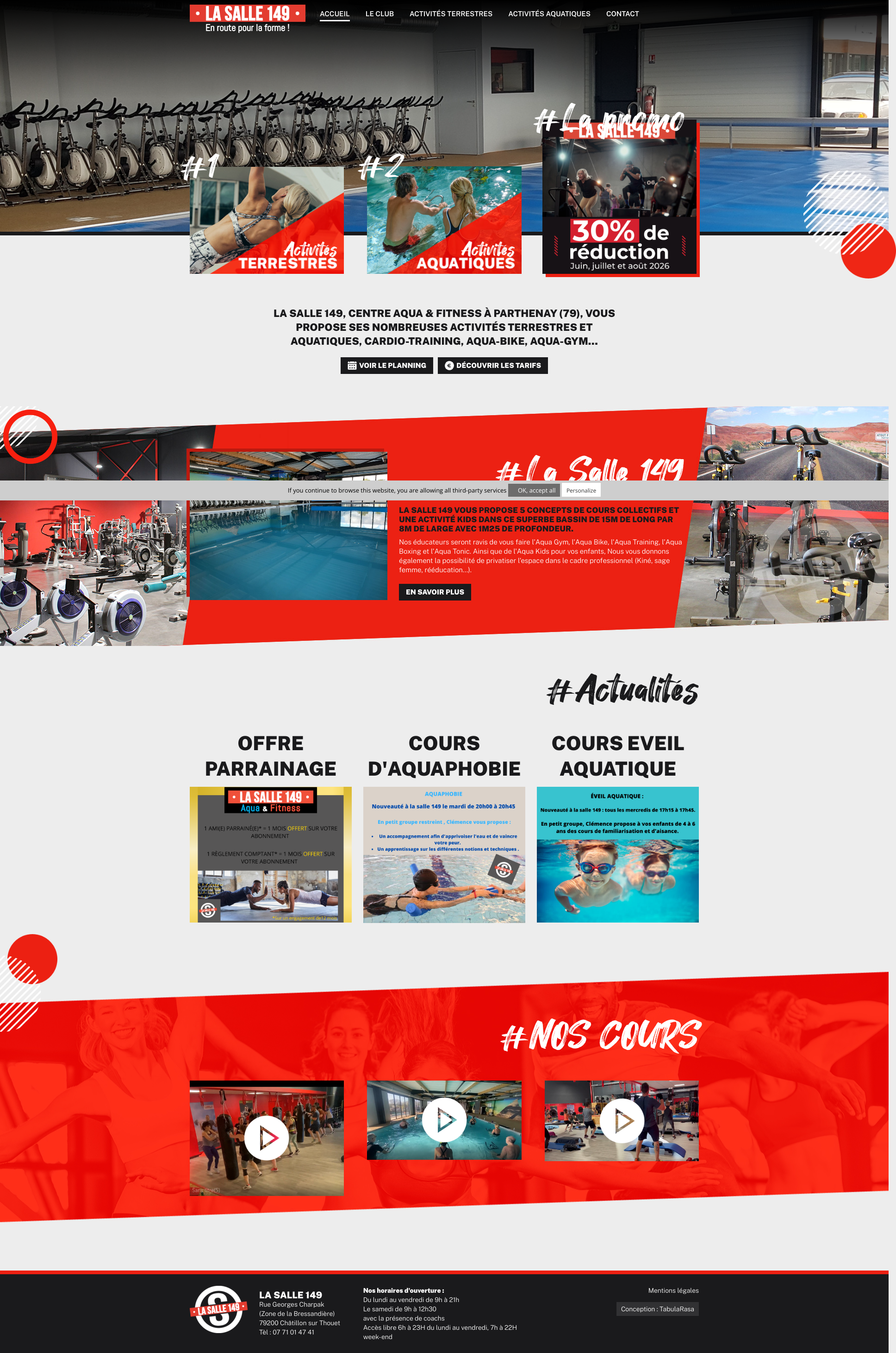 Aperçu du site
