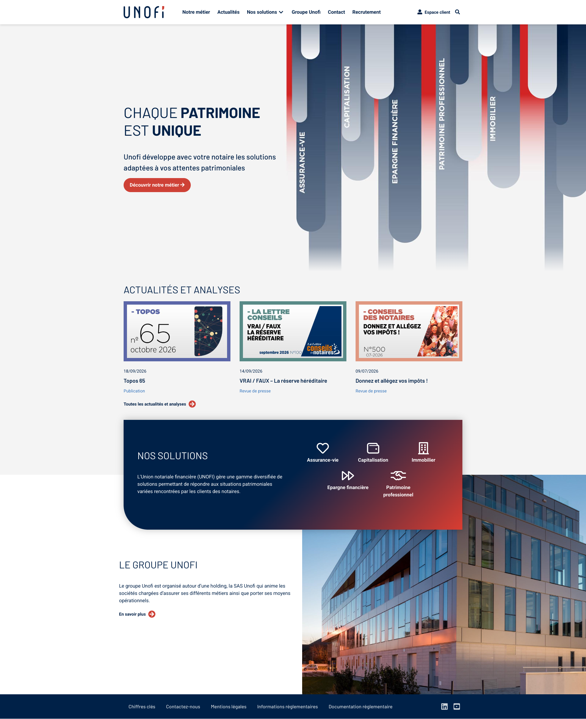Aperçu du site
