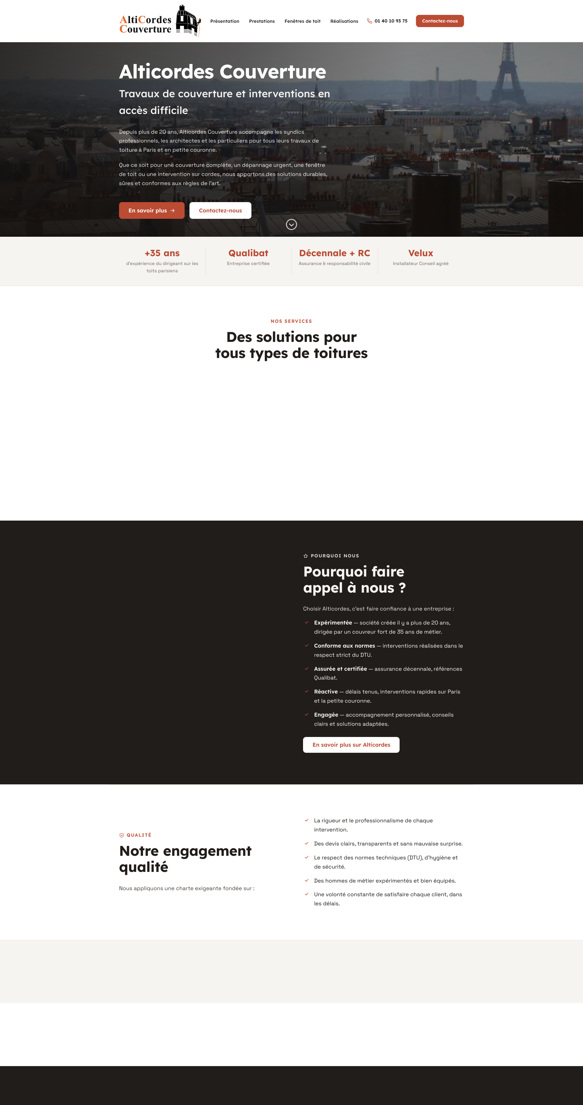 Aperçu du site