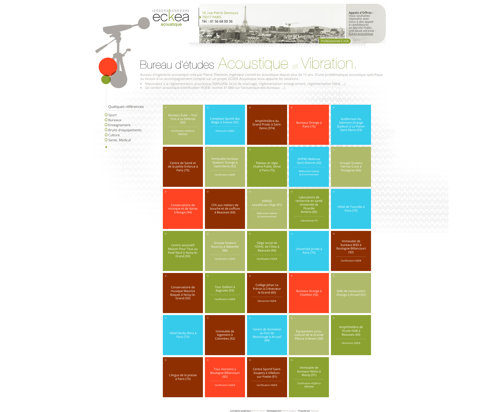 Aperçu du site