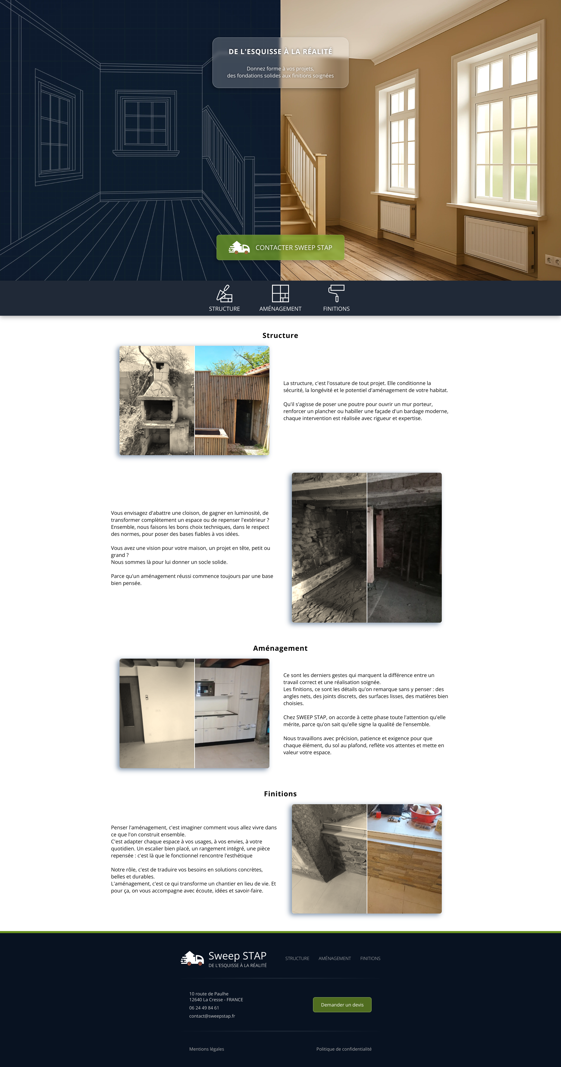Aperçu du site