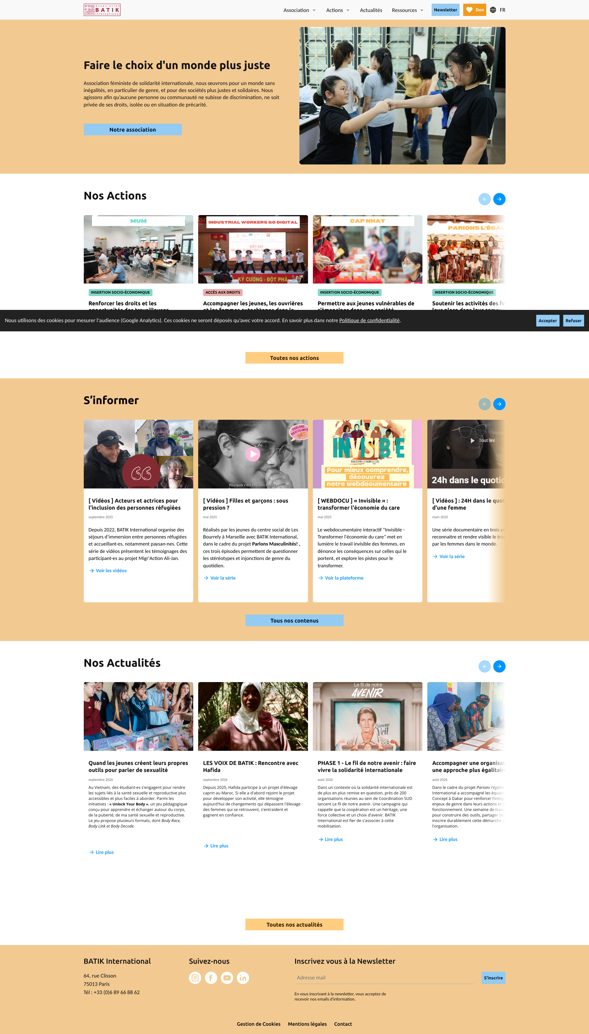 Aperçu du site