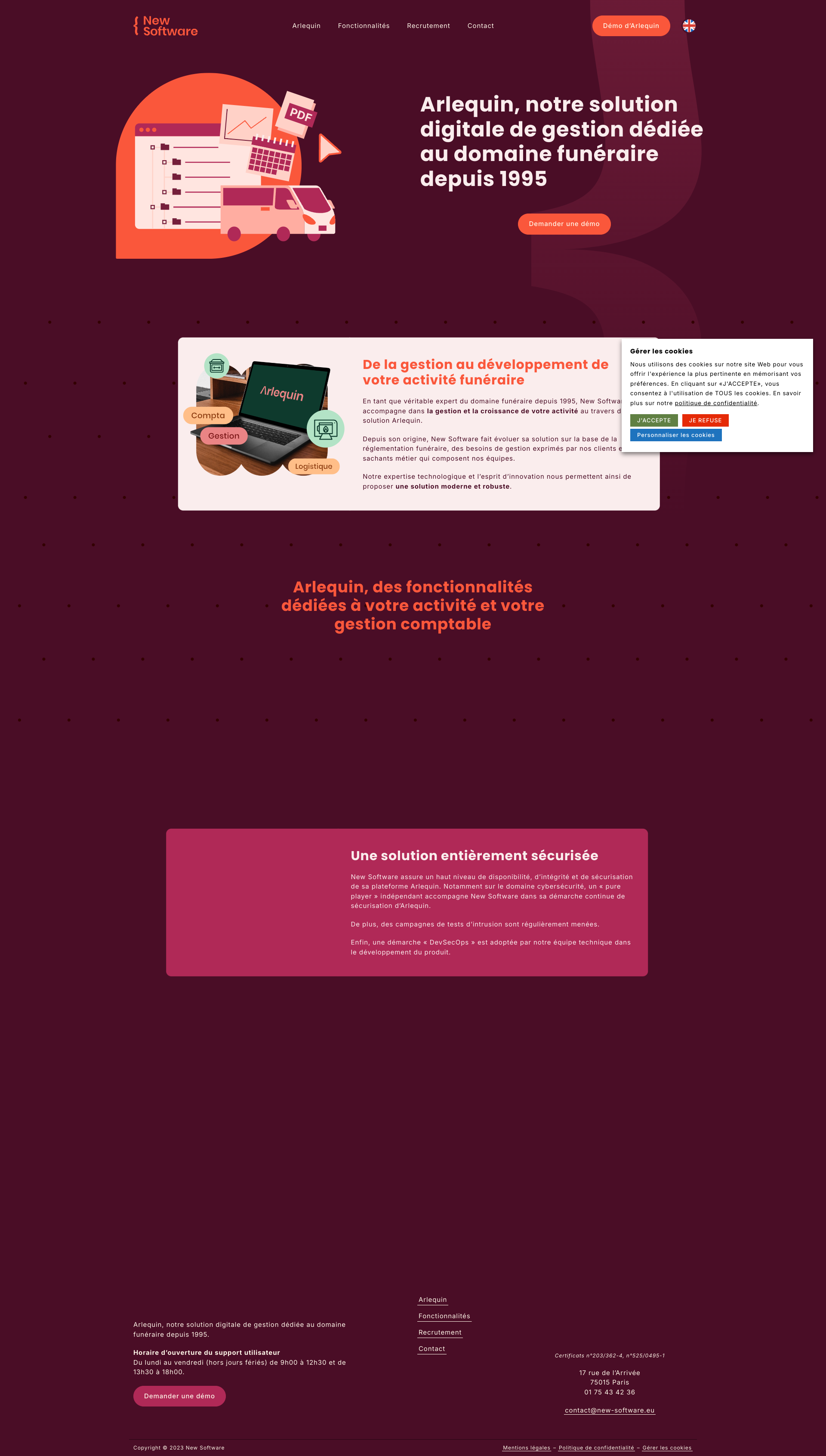 Aperçu du site