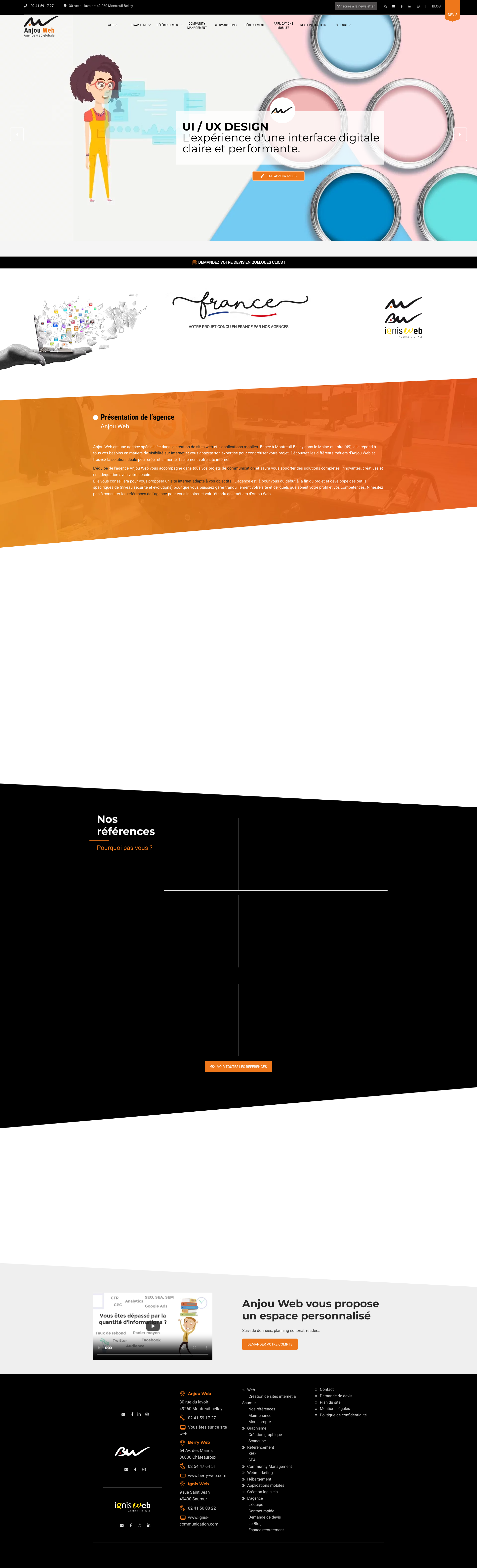 Aperçu du site