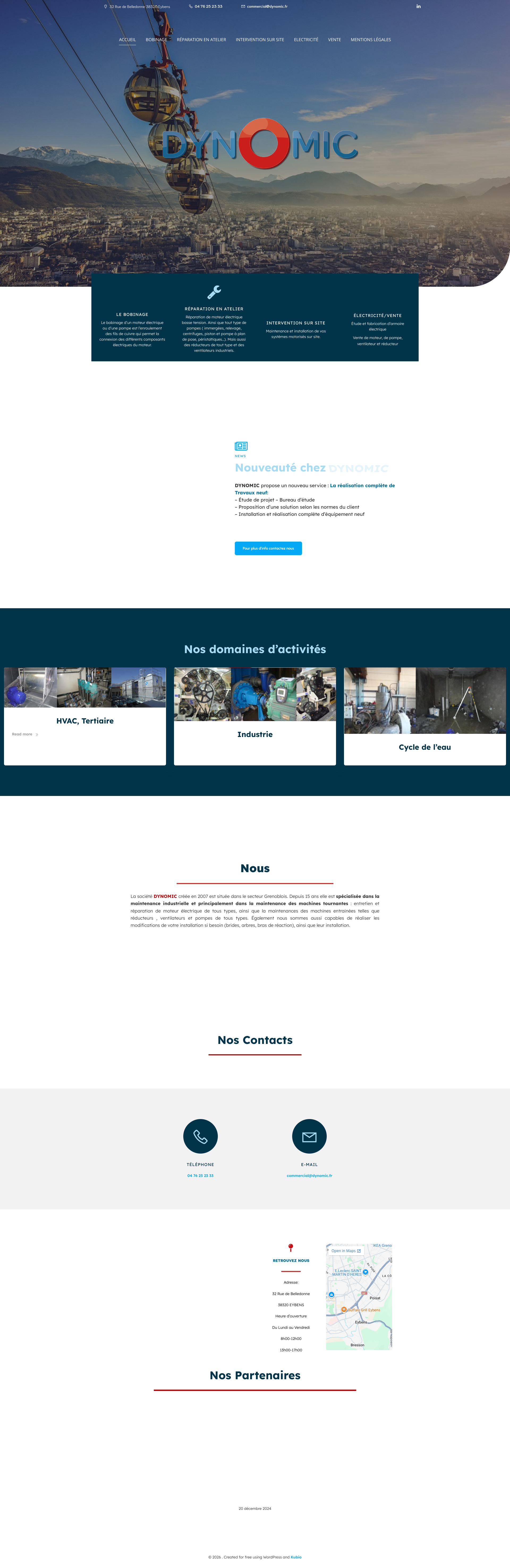 Aperçu du site