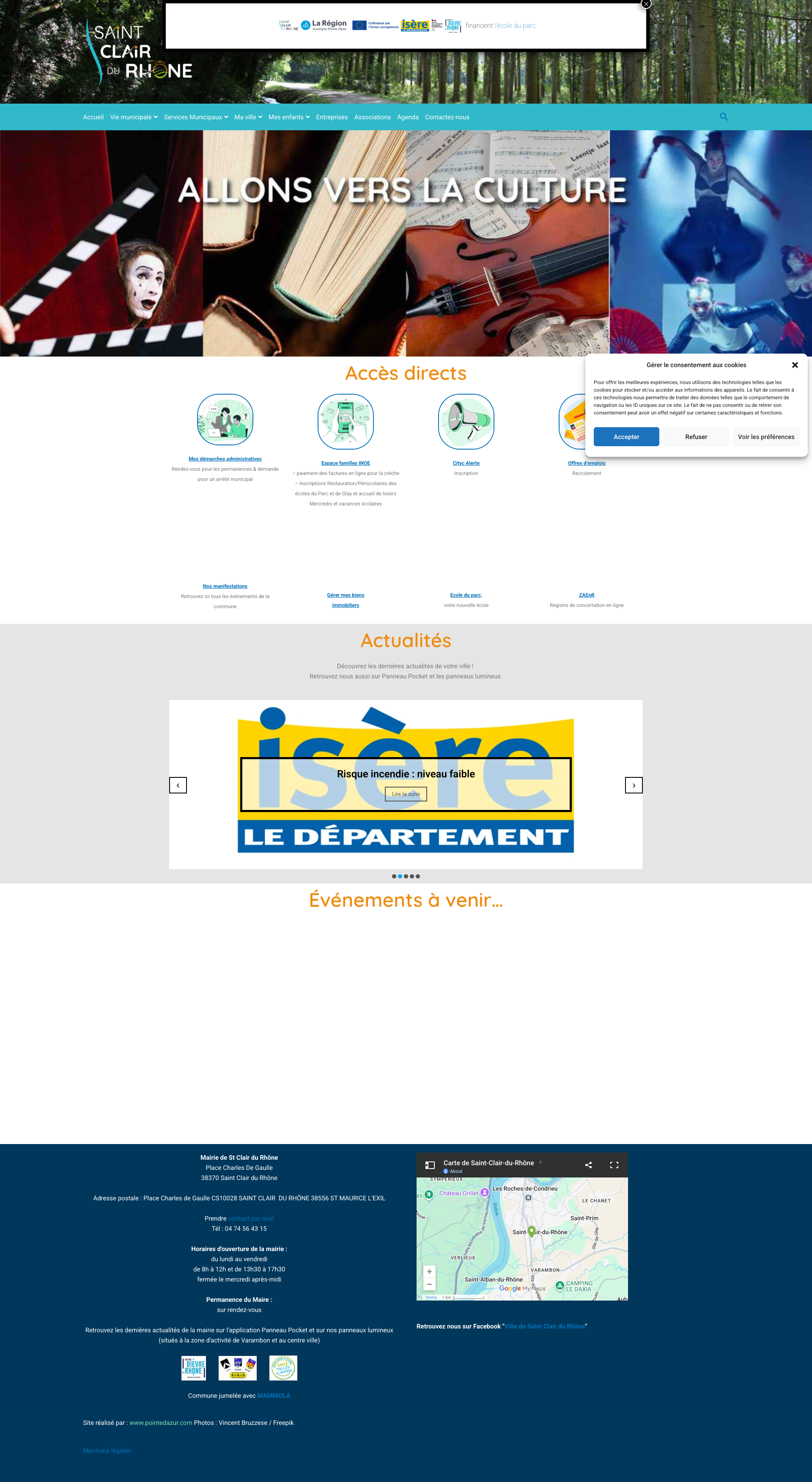 Aperçu du site