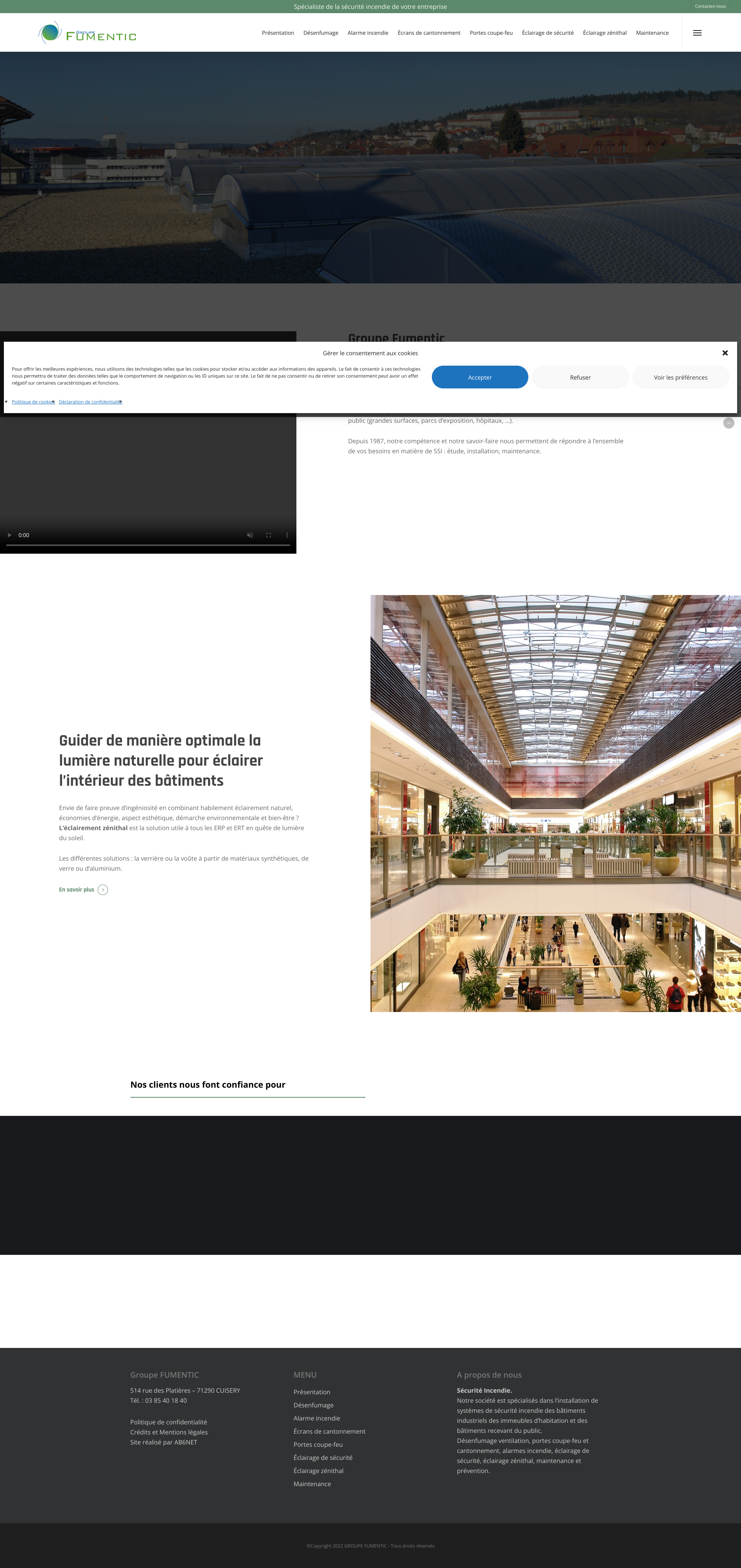 Aperçu du site