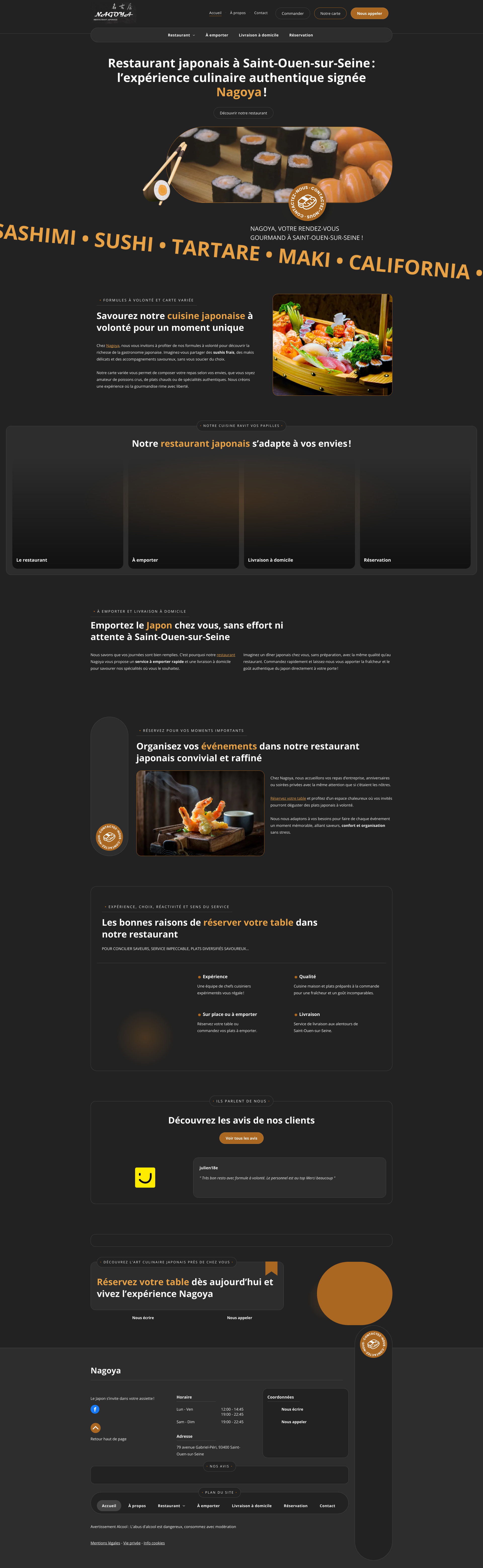 Aperçu du site
