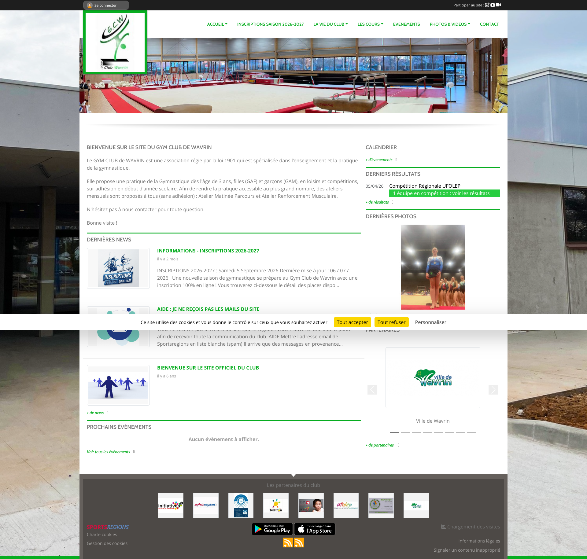 Aperçu du site
