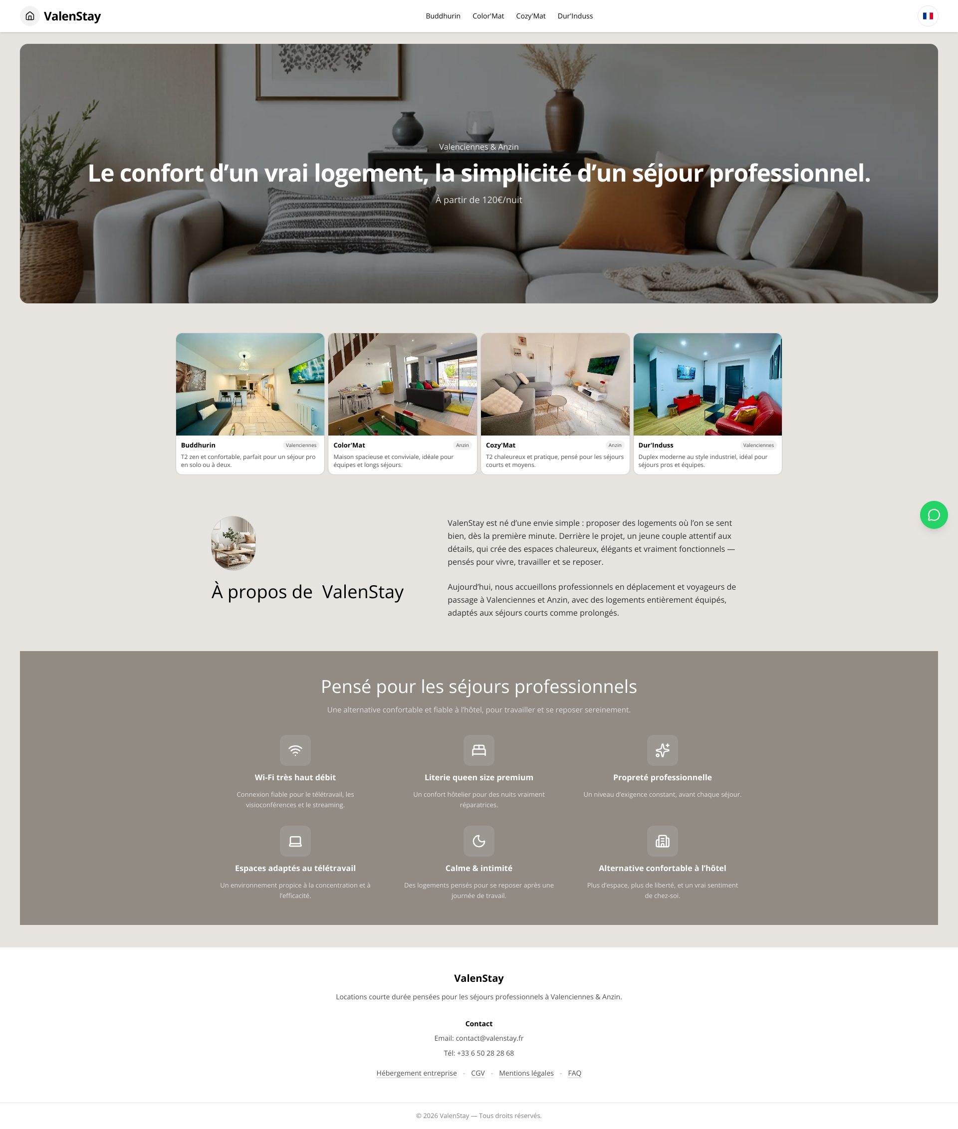 Aperçu du site