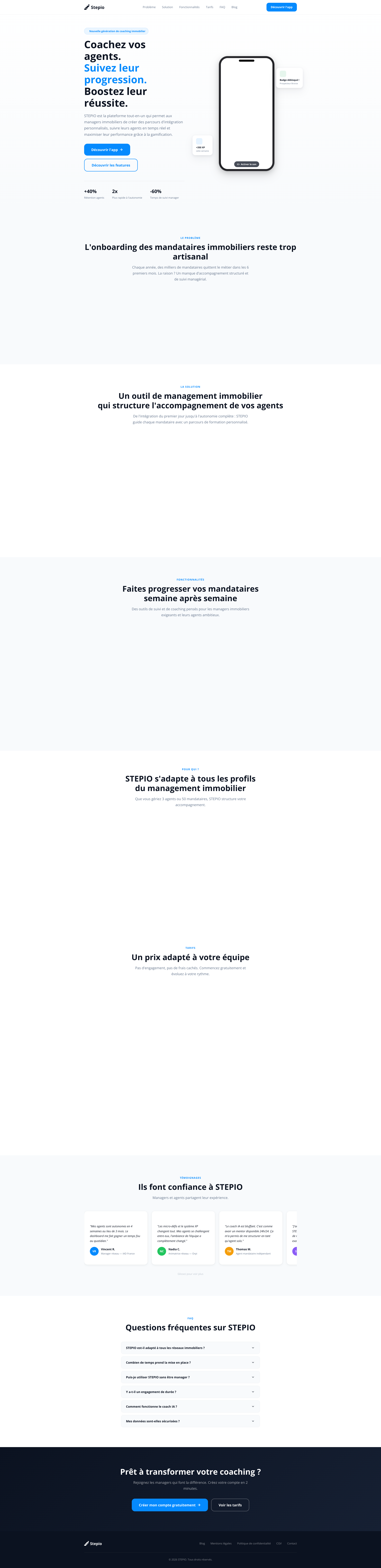 Aperçu du site