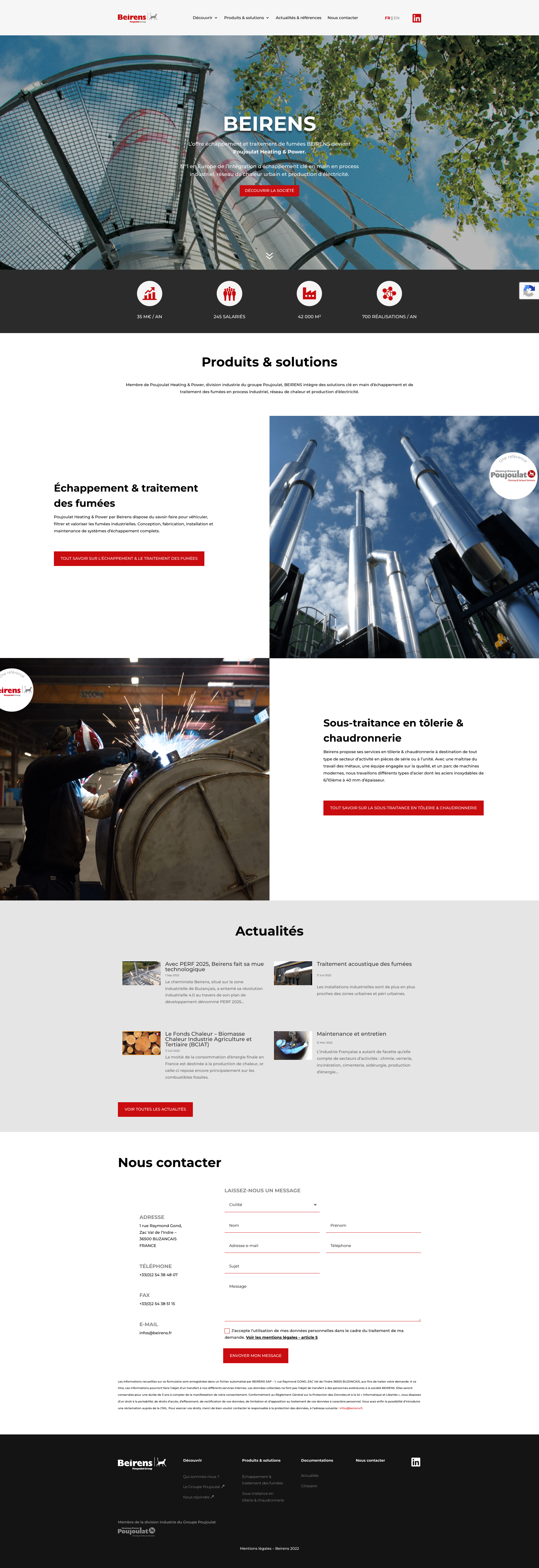 Aperçu du site