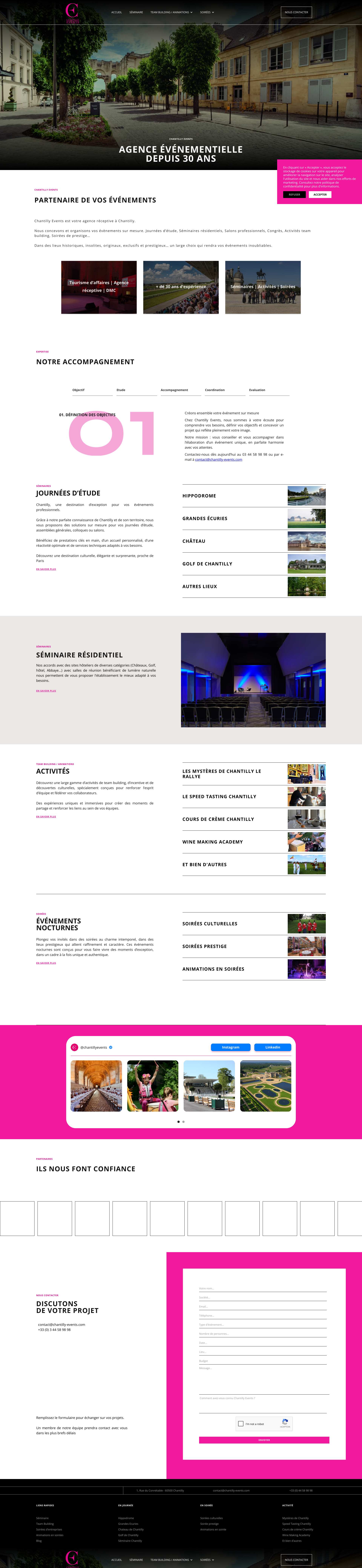 Aperçu du site