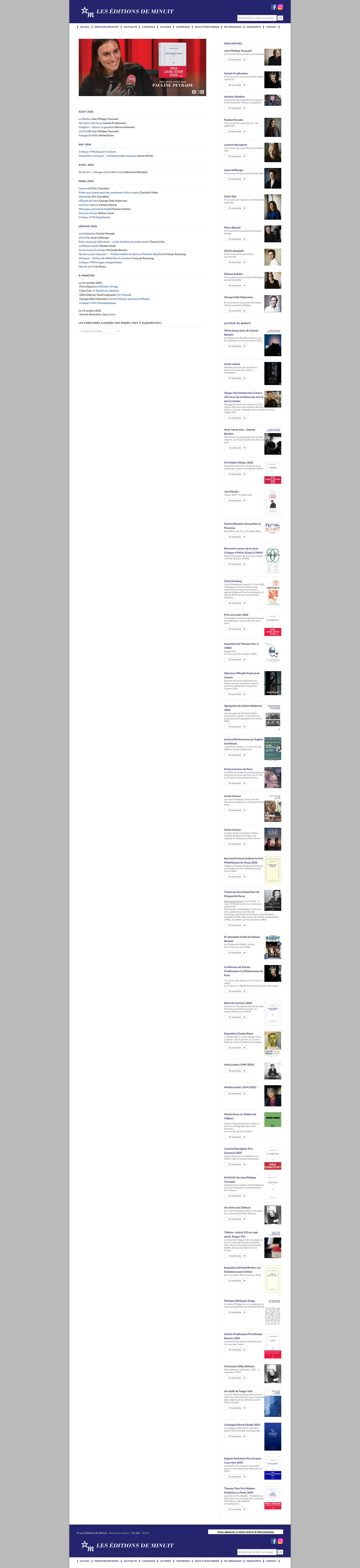 Aperçu du site