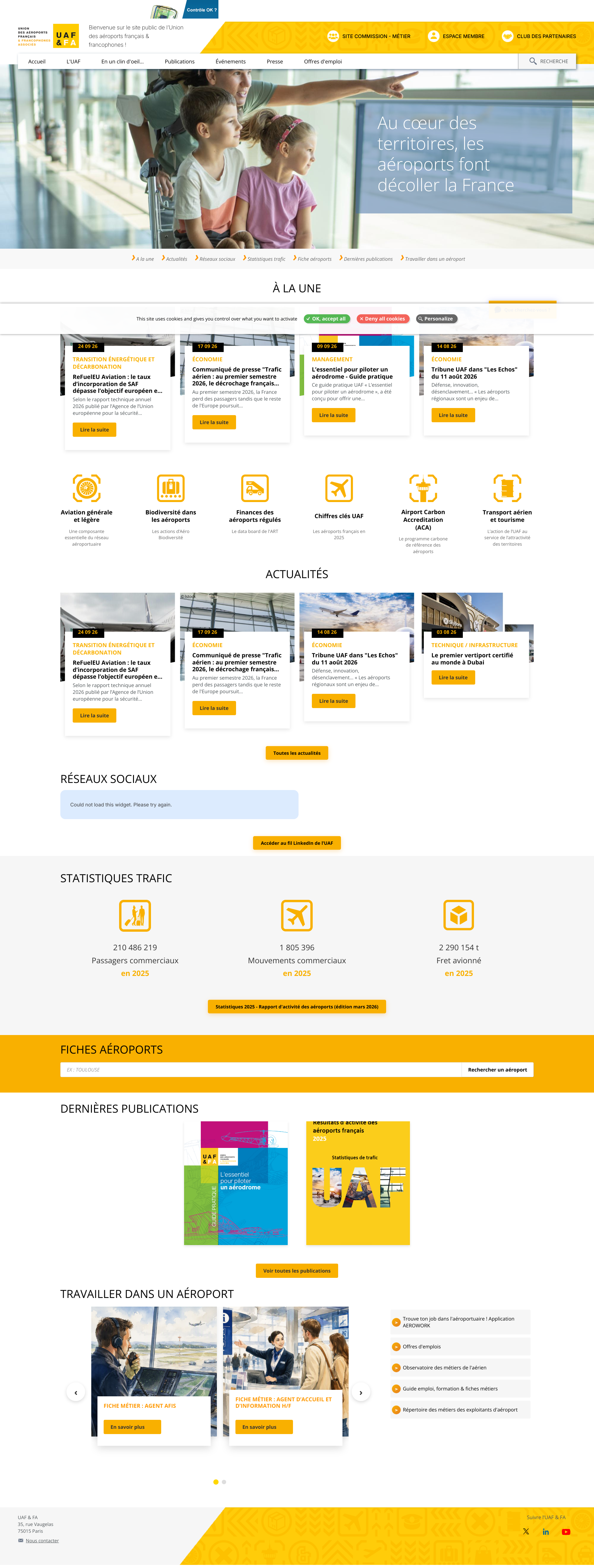 Aperçu du site