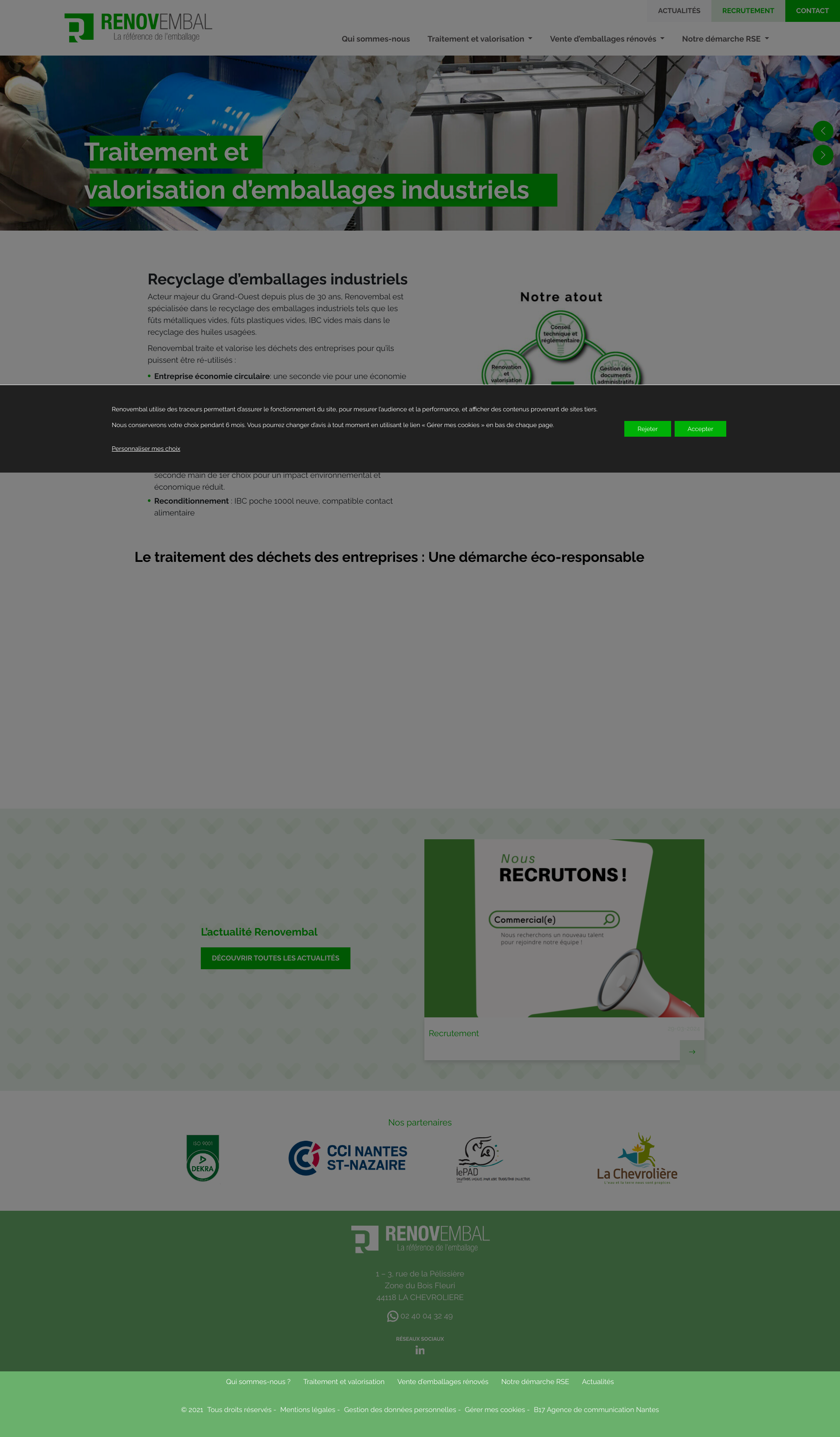 Aperçu du site