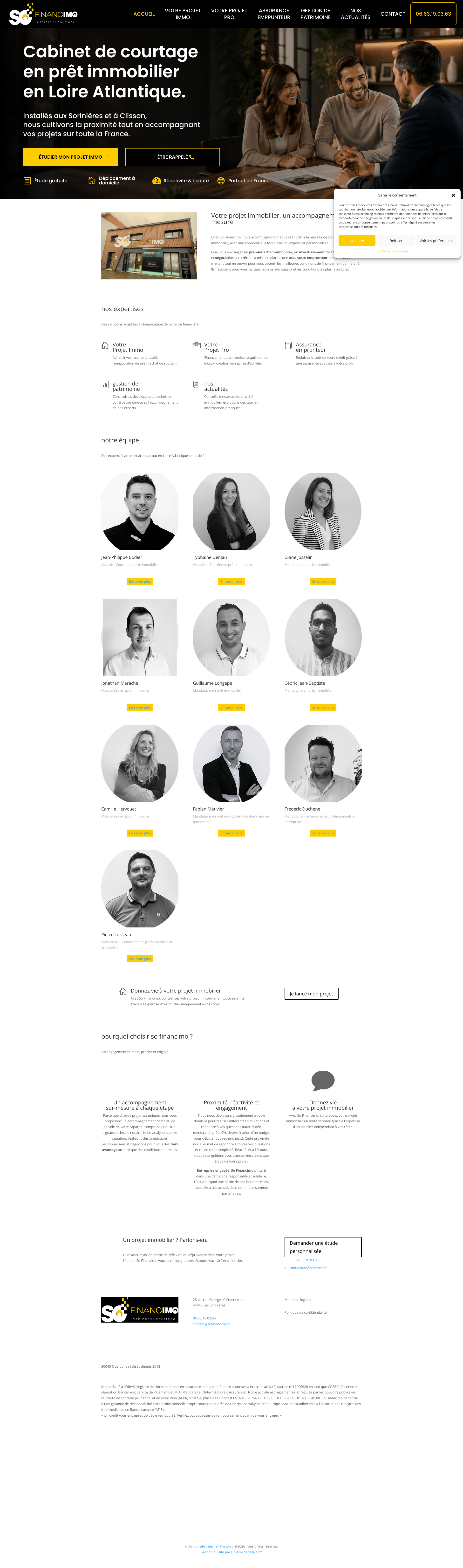 Aperçu du site