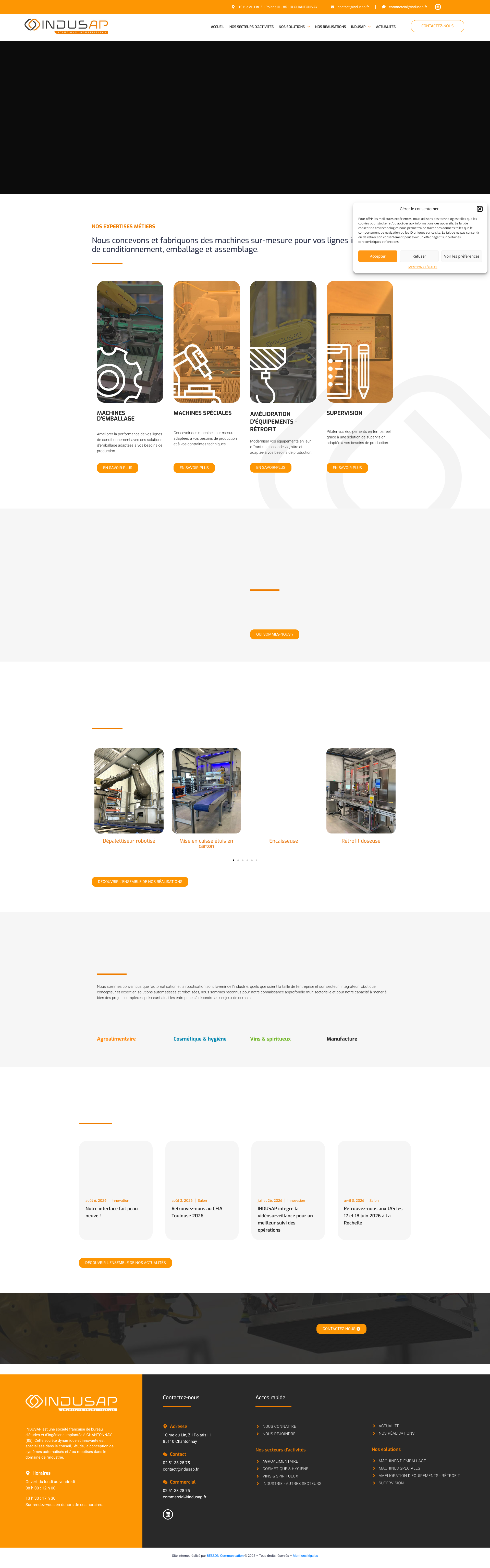 Aperçu du site