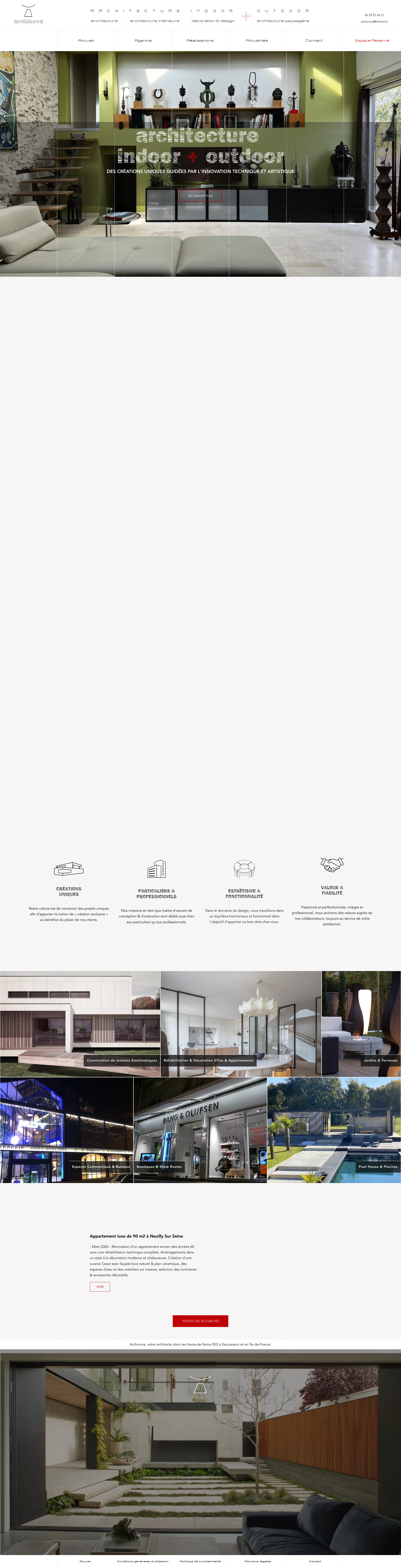 Aperçu du site