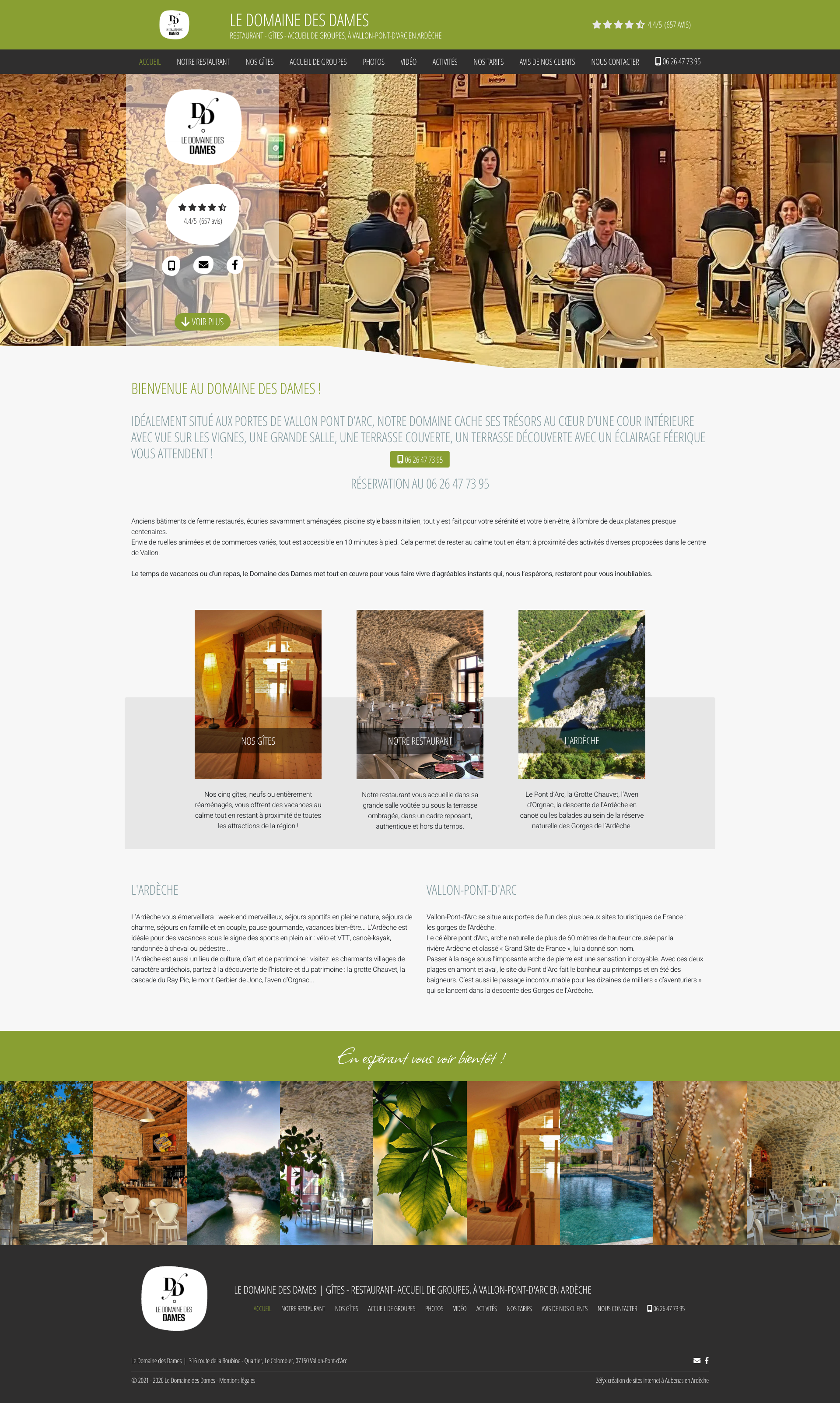 Aperçu du site