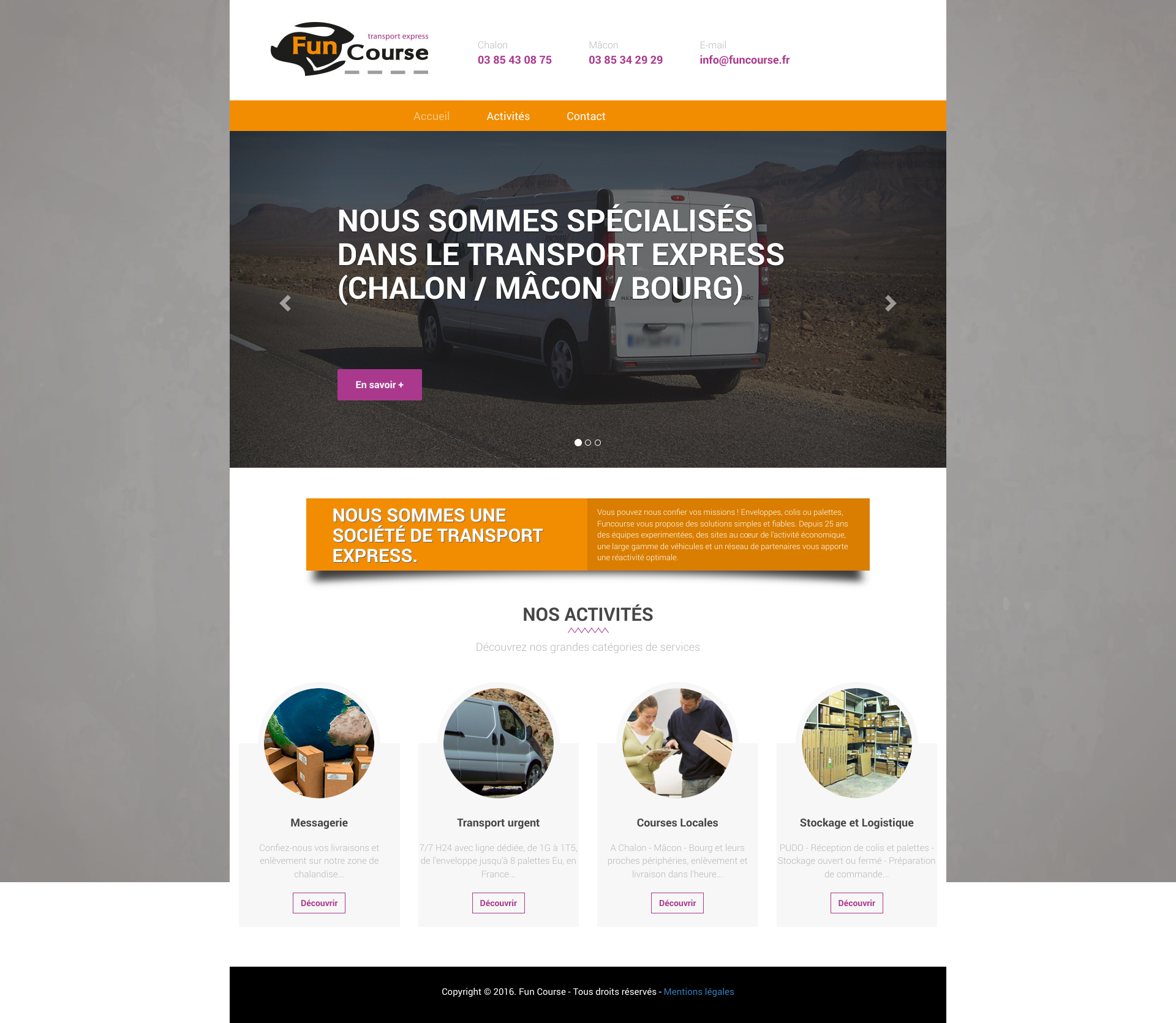 Aperçu du site