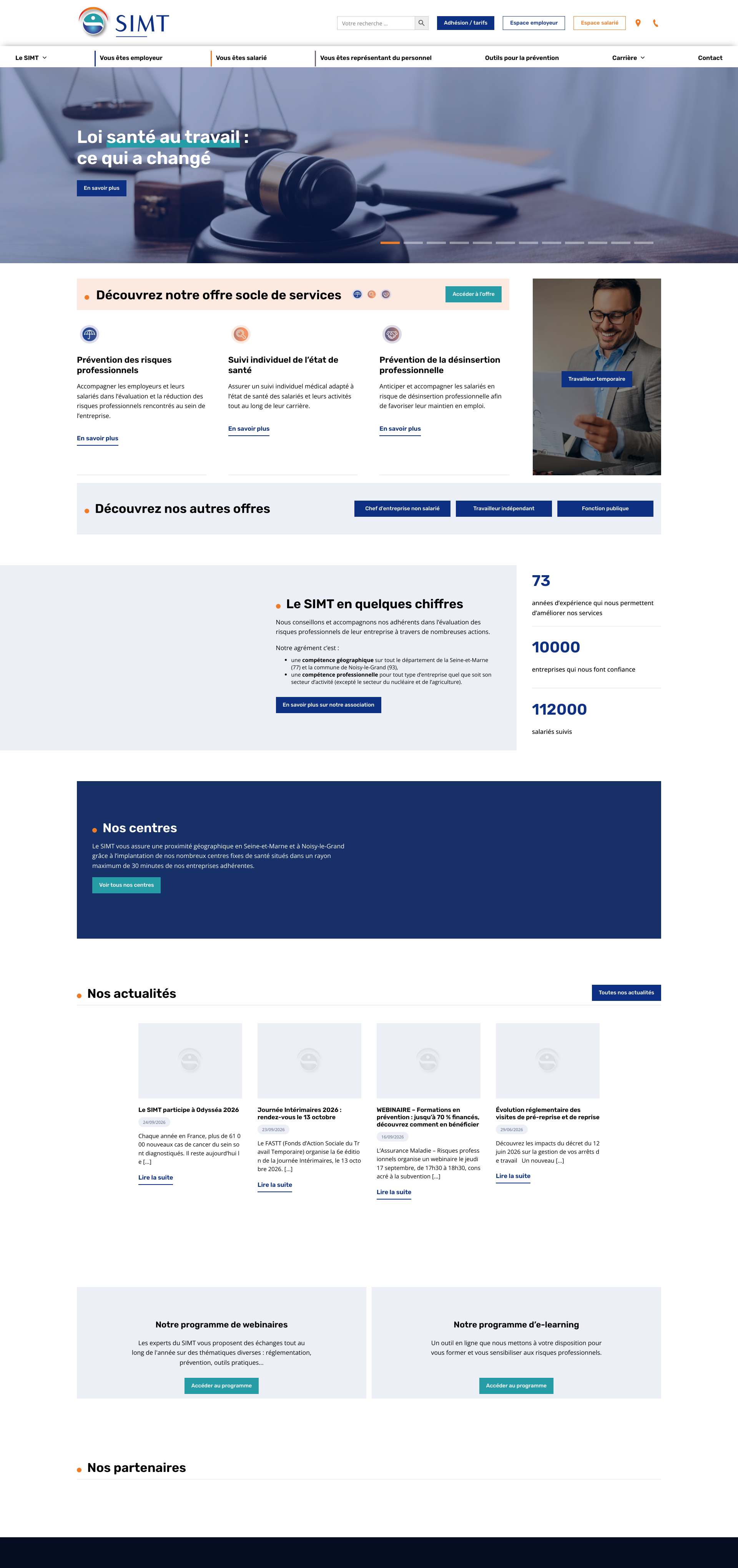 Aperçu du site