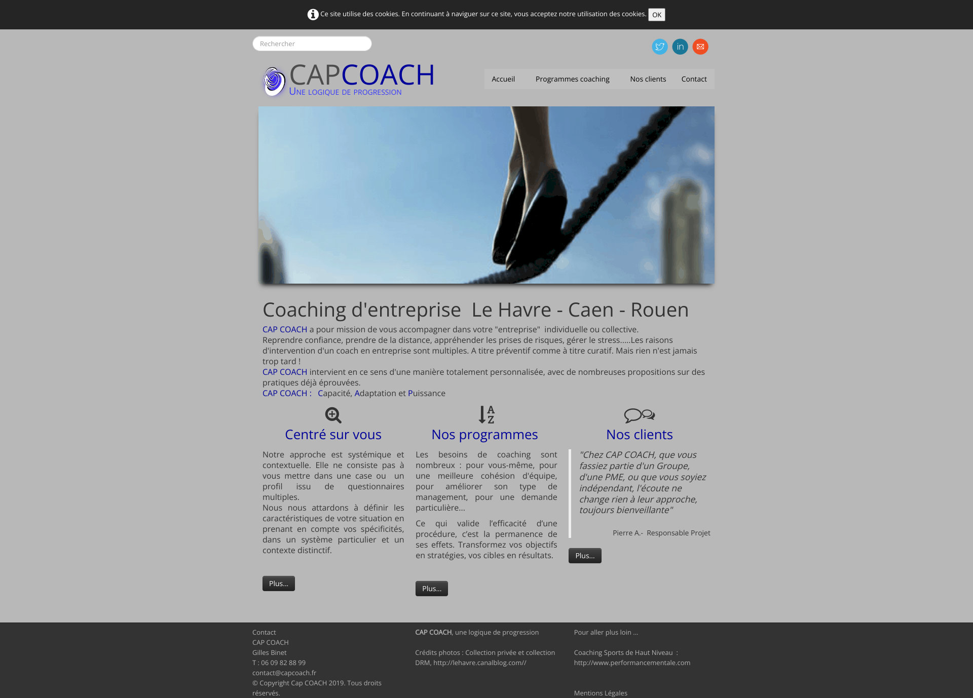 Aperçu du site