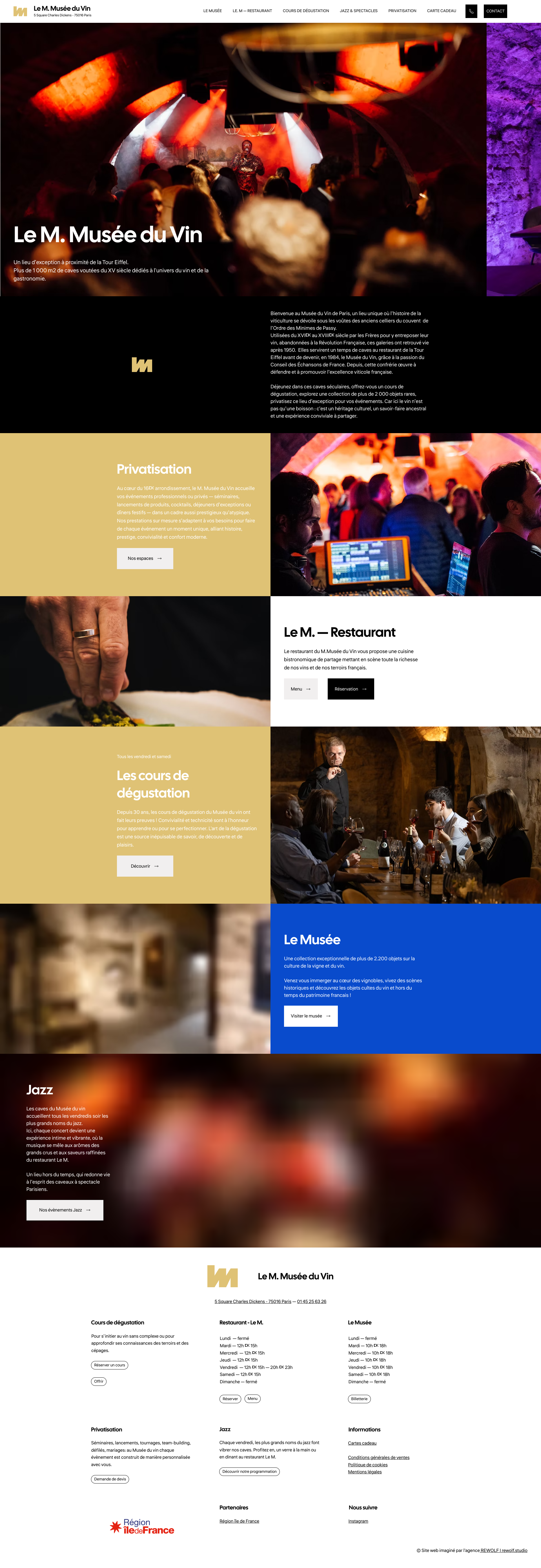 Aperçu du site