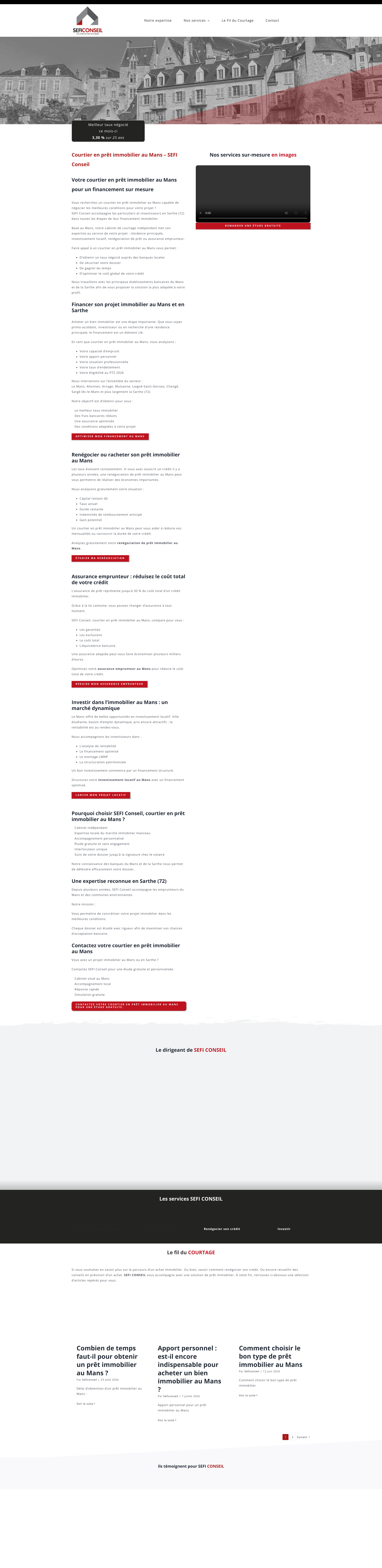 Aperçu du site
